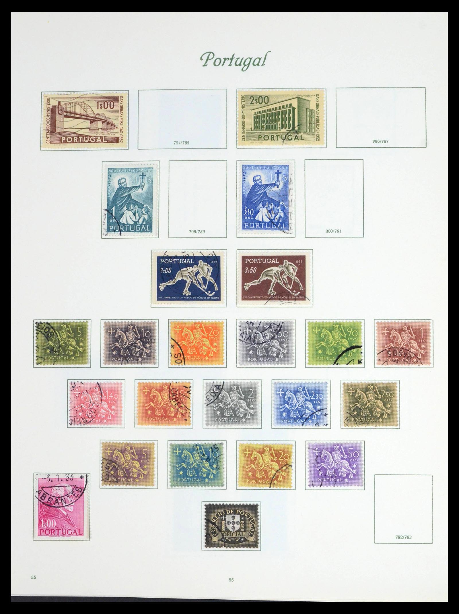 39629 0039 - Stamp collection 39629 Portugal 1853-1974.