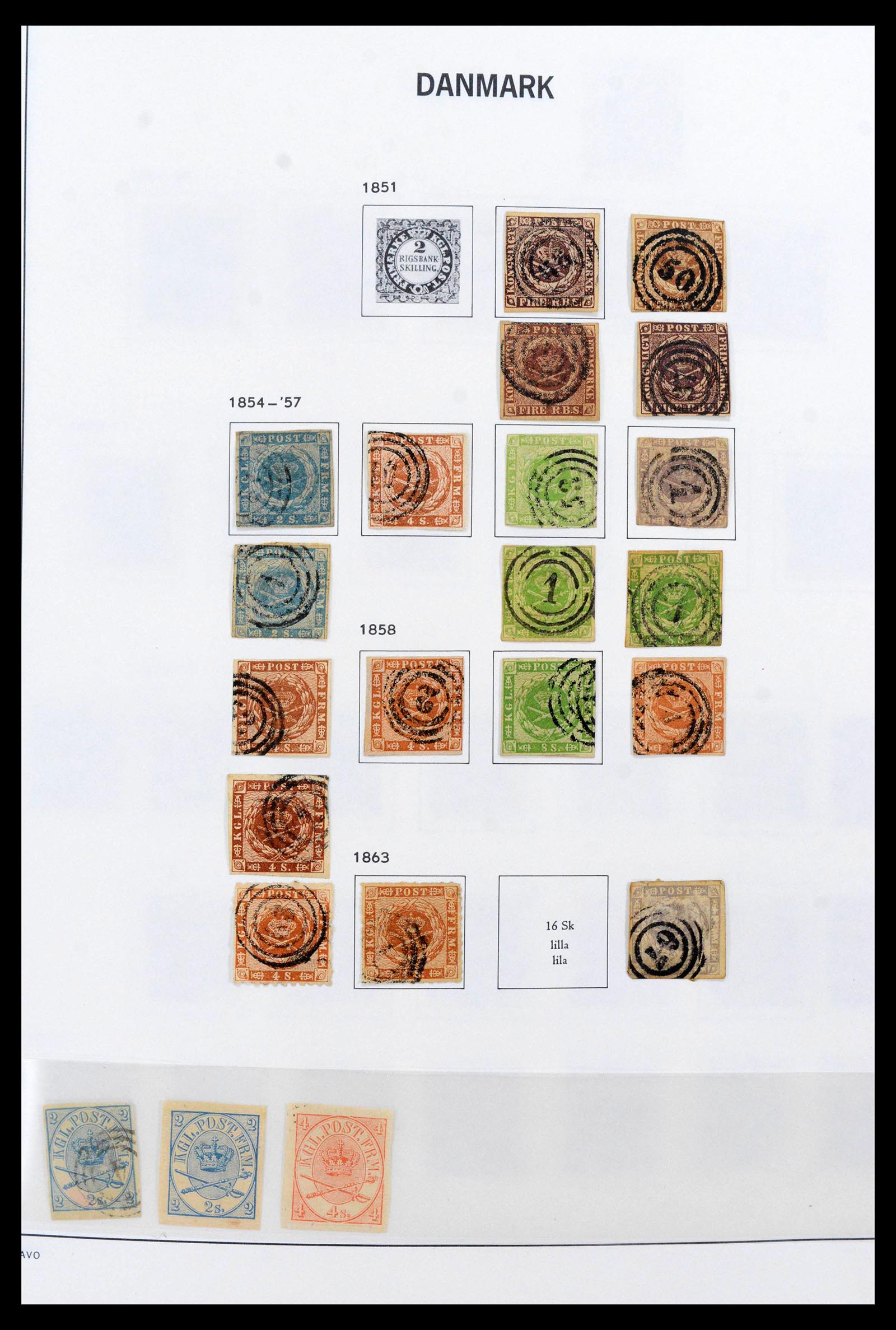 39632 0001 - Stamp collection 39632 Denmark 1851-2015.