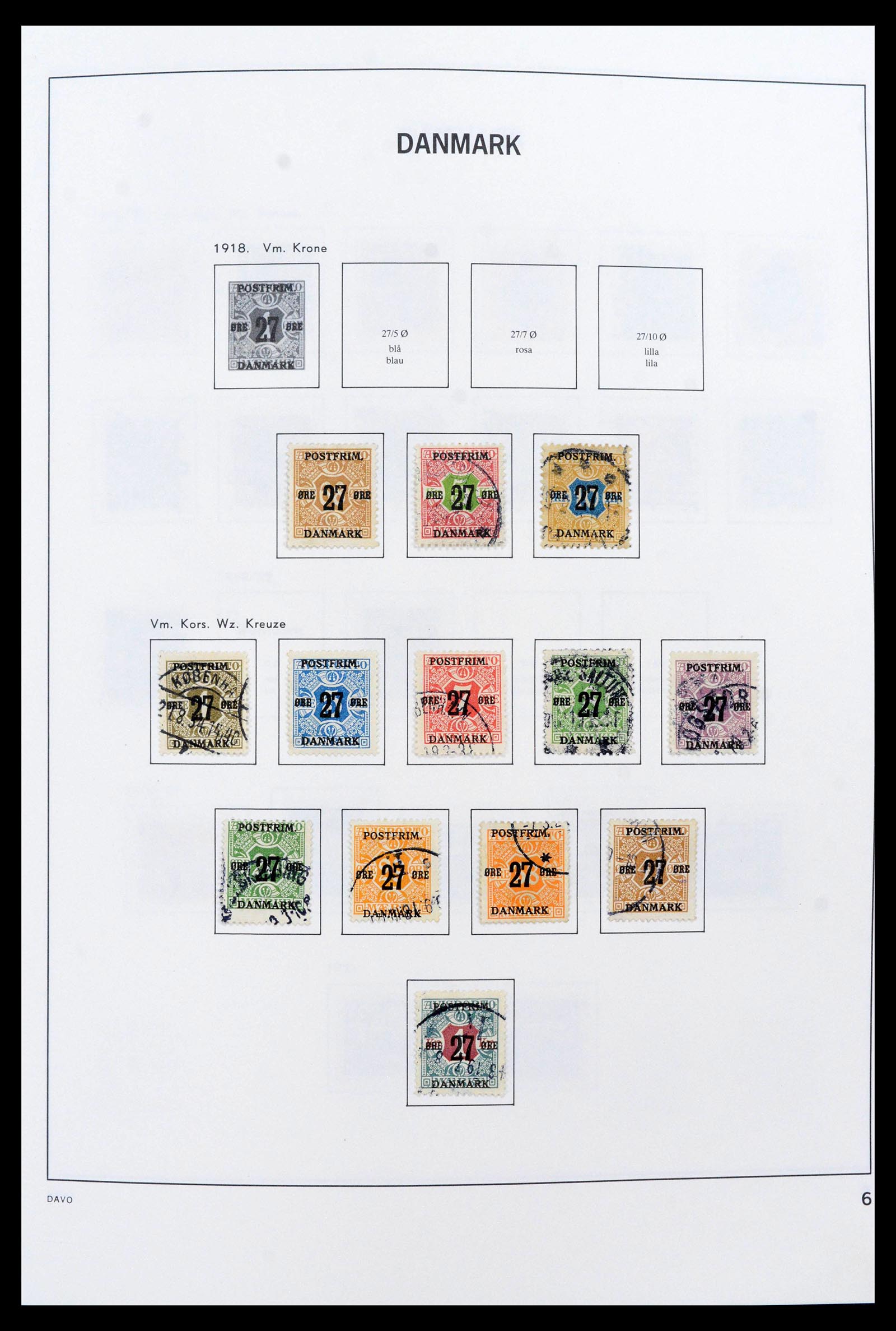 39632 0006 - Stamp collection 39632 Denmark 1851-2015.