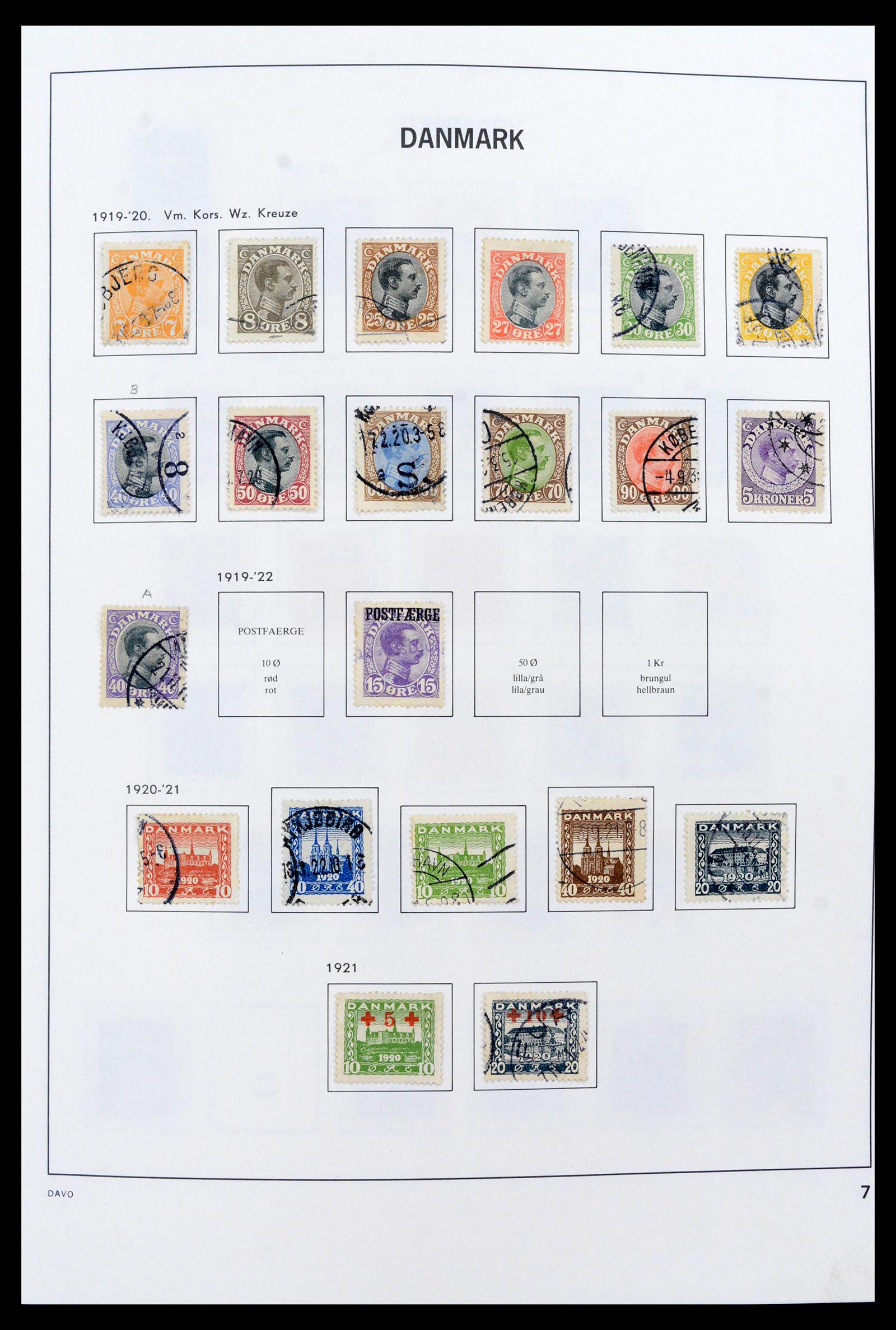 39632 0007 - Stamp collection 39632 Denmark 1851-2015.