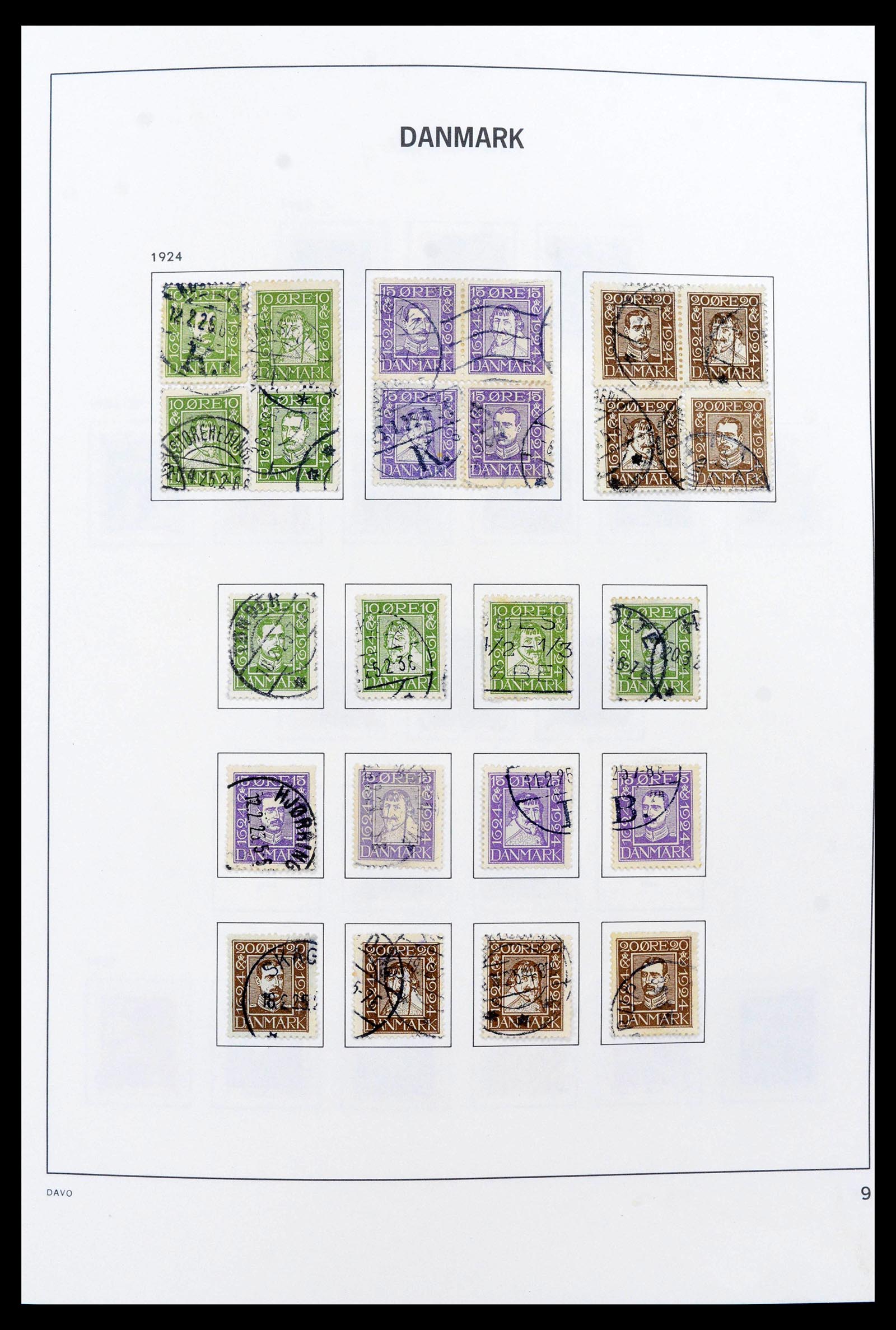 39632 0009 - Stamp collection 39632 Denmark 1851-2015.