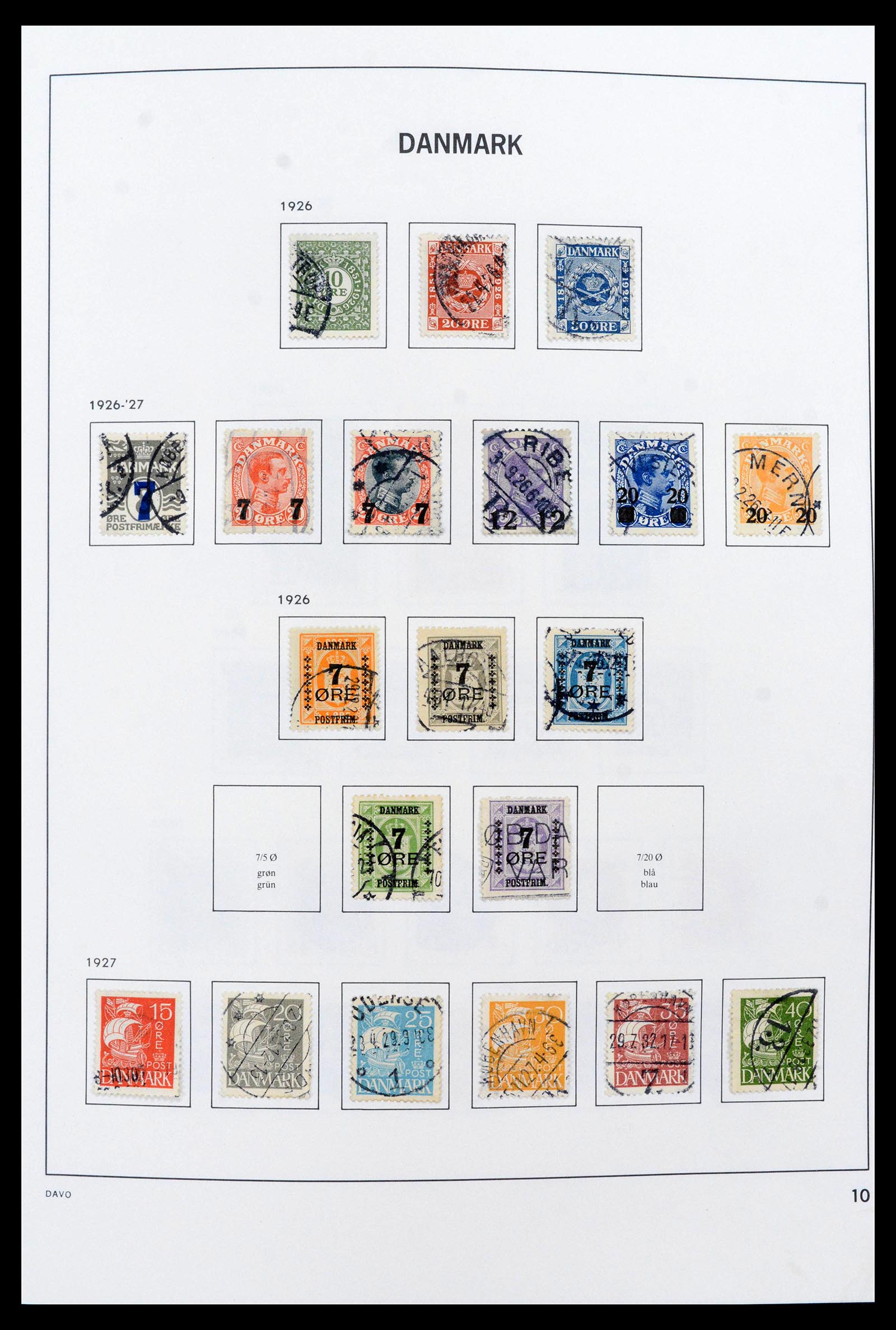 39632 0010 - Stamp collection 39632 Denmark 1851-2015.