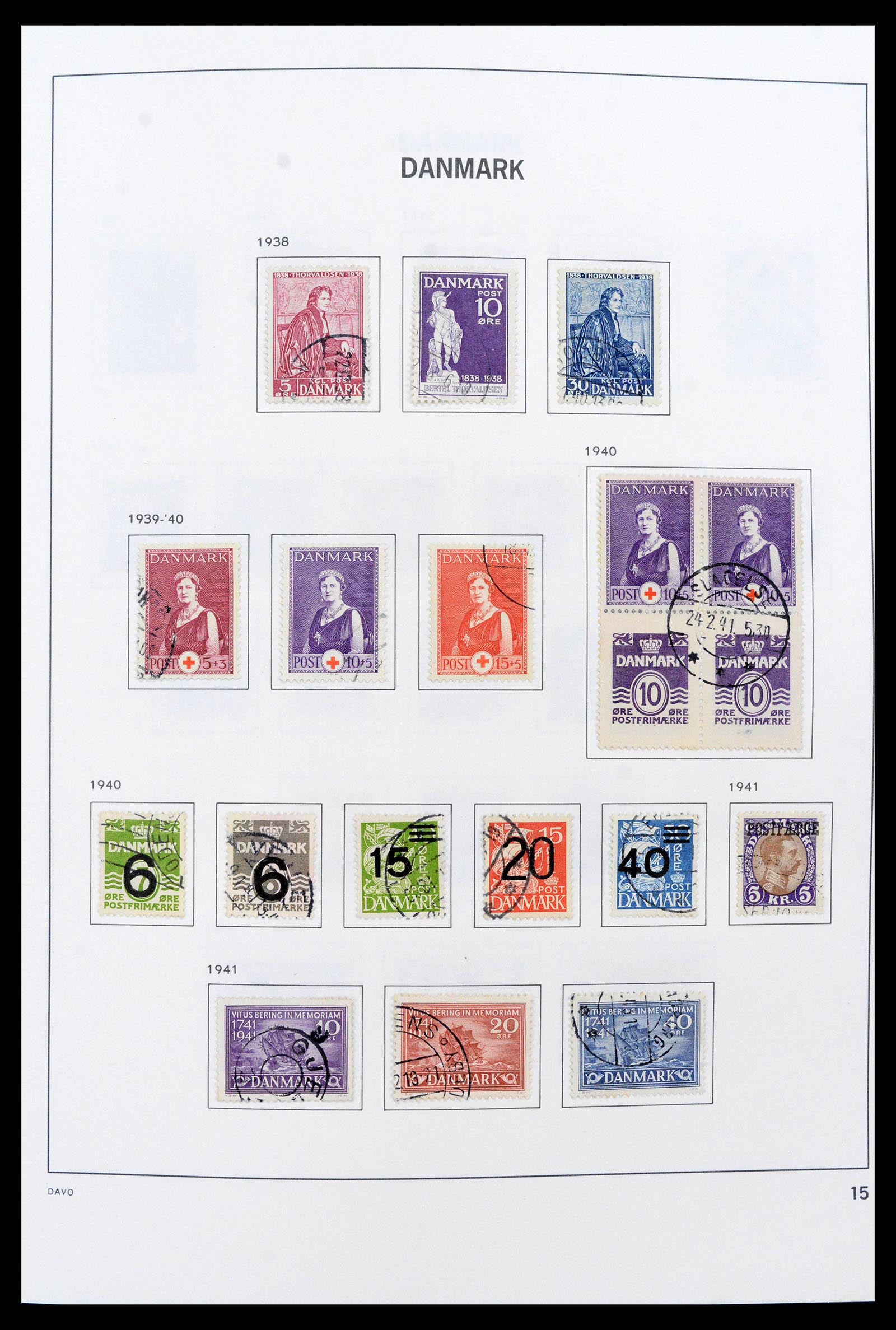 39632 0015 - Stamp collection 39632 Denmark 1851-2015.