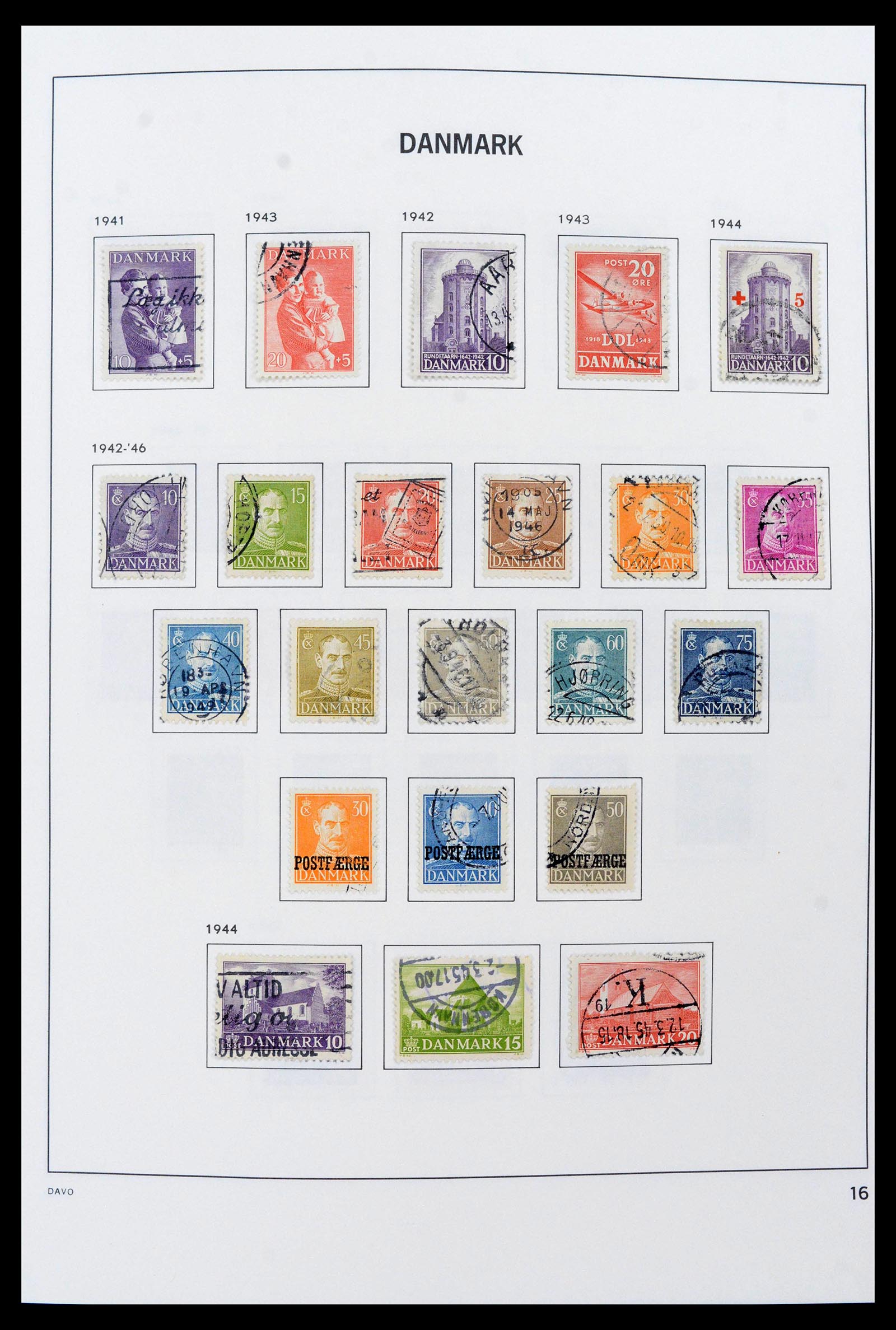 39632 0016 - Stamp collection 39632 Denmark 1851-2015.