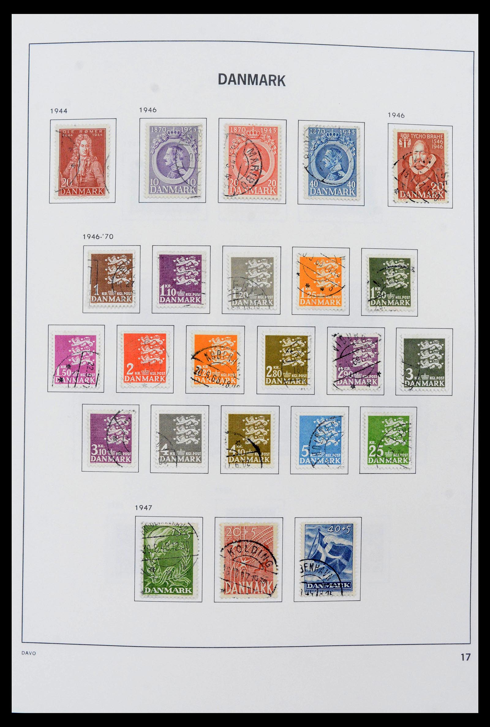 39632 0017 - Postzegelverzameling 39632 Denemarken 1851-2015.