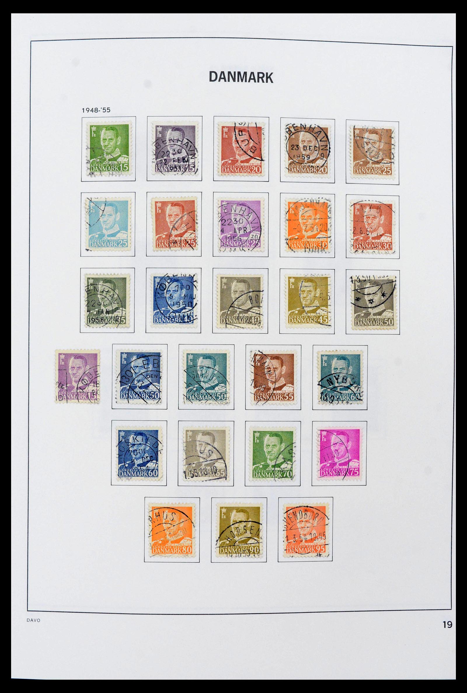 39632 0019 - Stamp collection 39632 Denmark 1851-2015.