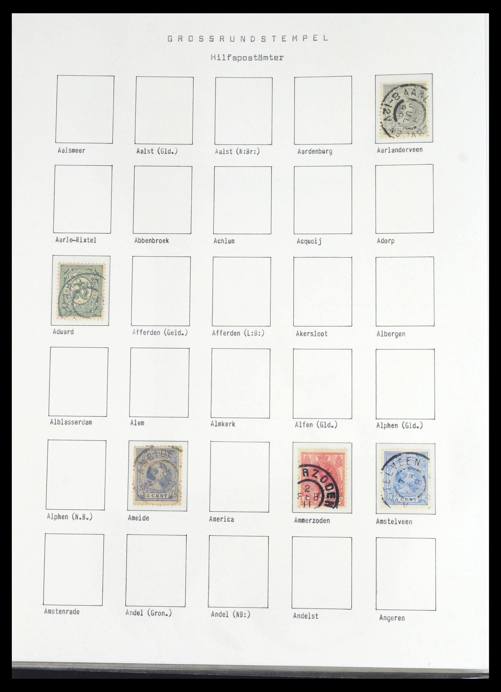 39648 0061 - Stamp collection 39648 Netherlands cancels 1872-1936.