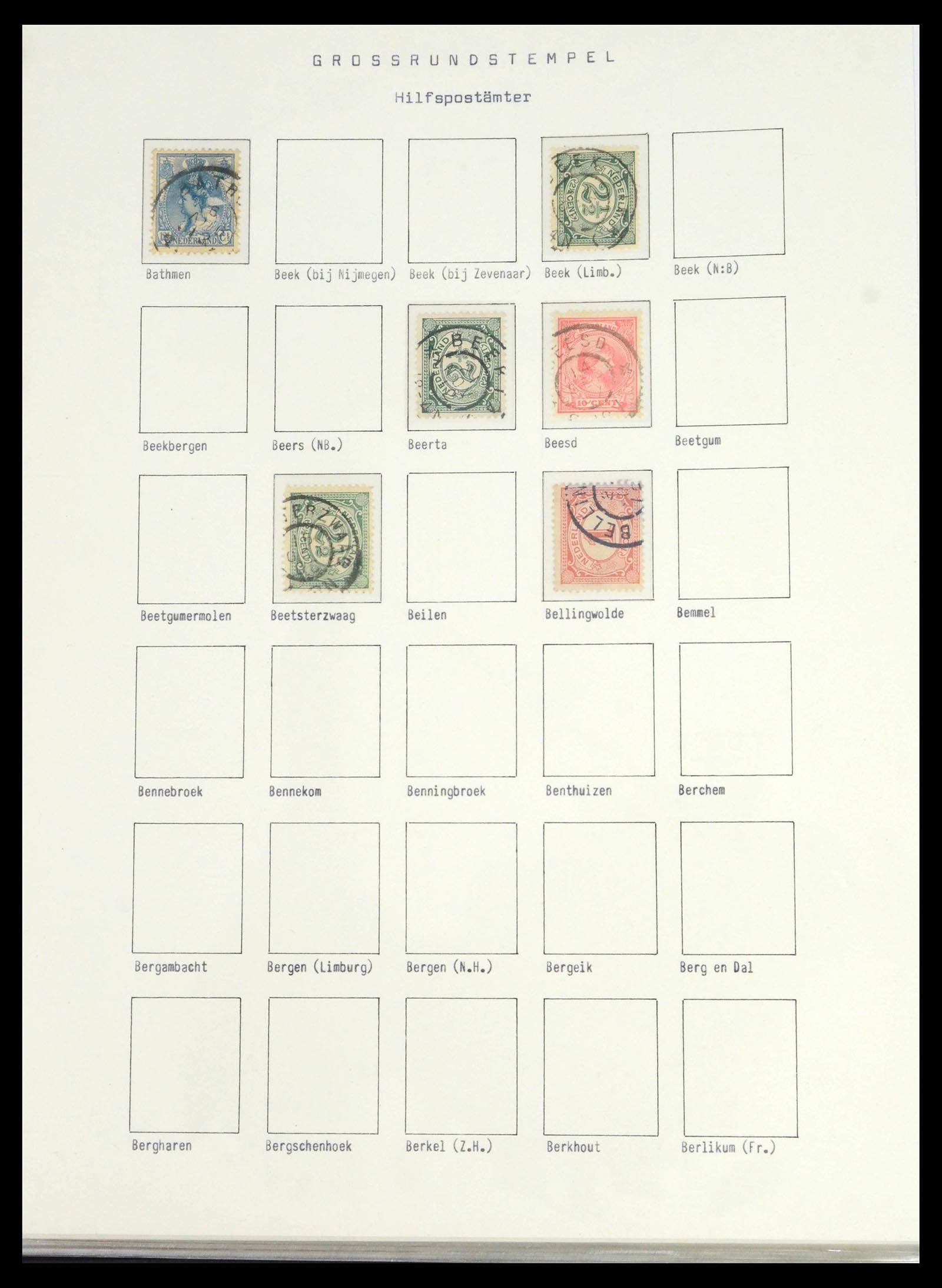 39648 0063 - Stamp collection 39648 Netherlands cancels 1872-1936.