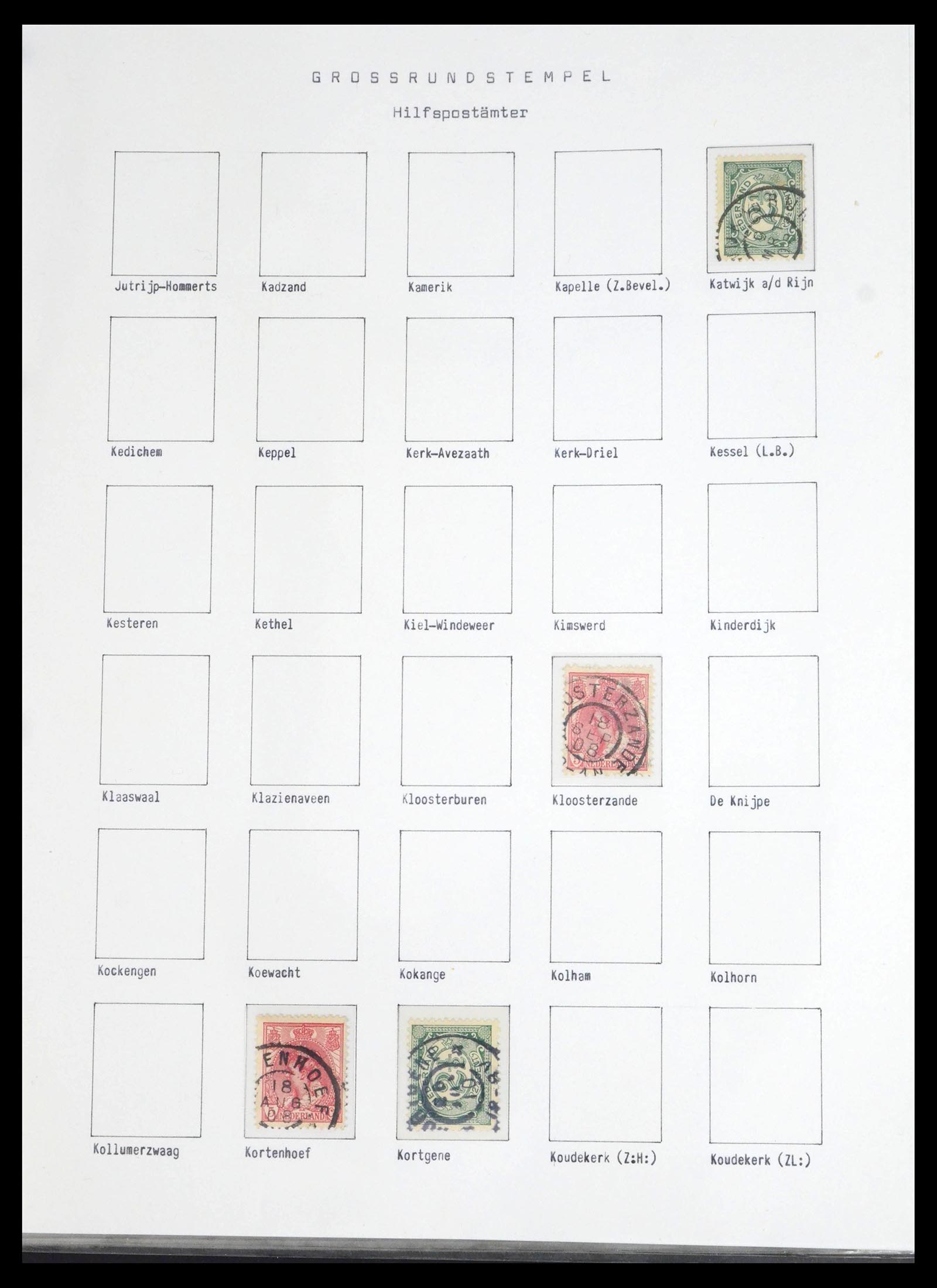 39648 0073 - Stamp collection 39648 Netherlands cancels 1872-1936.