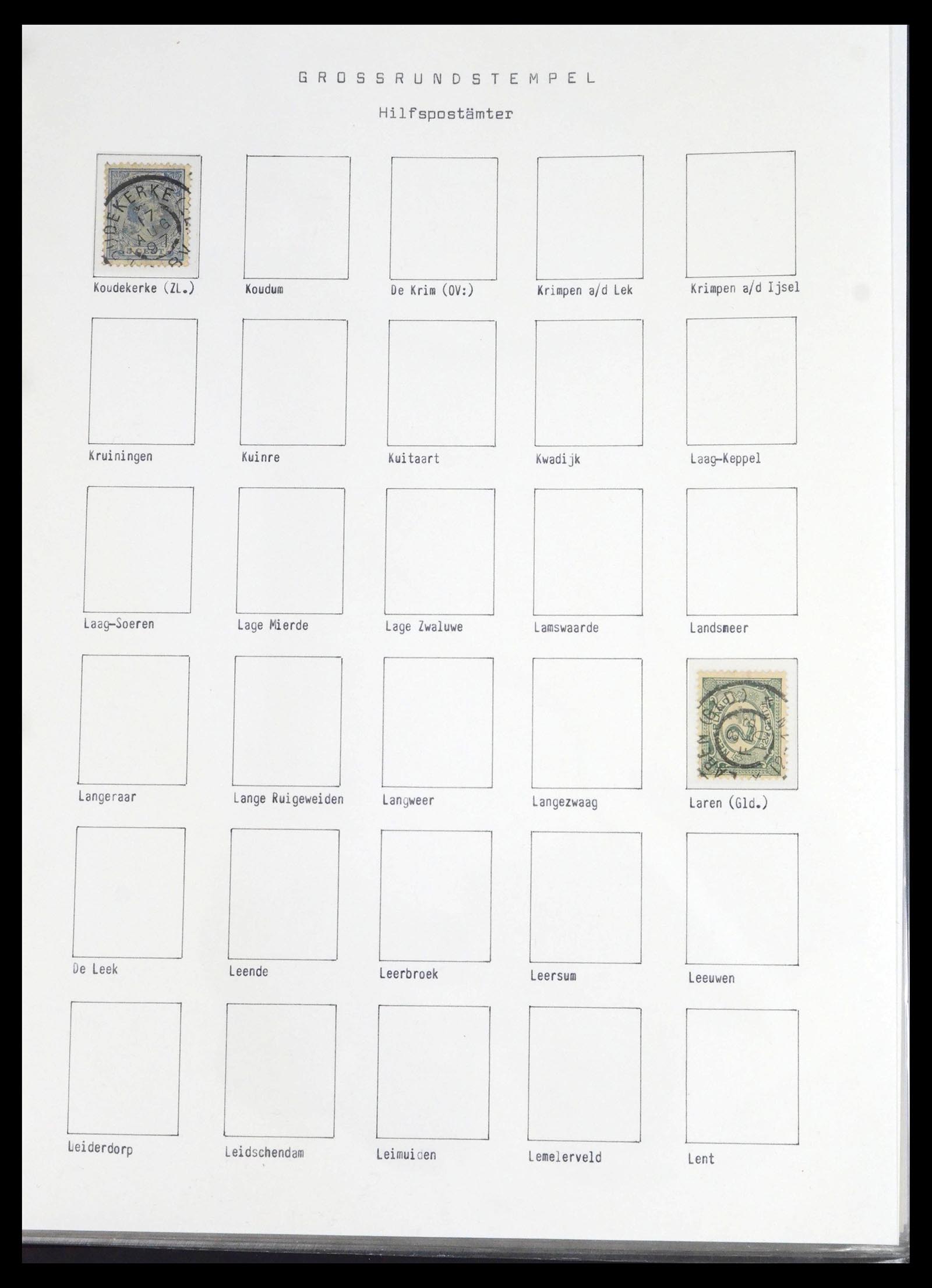 39648 0074 - Stamp collection 39648 Netherlands cancels 1872-1936.