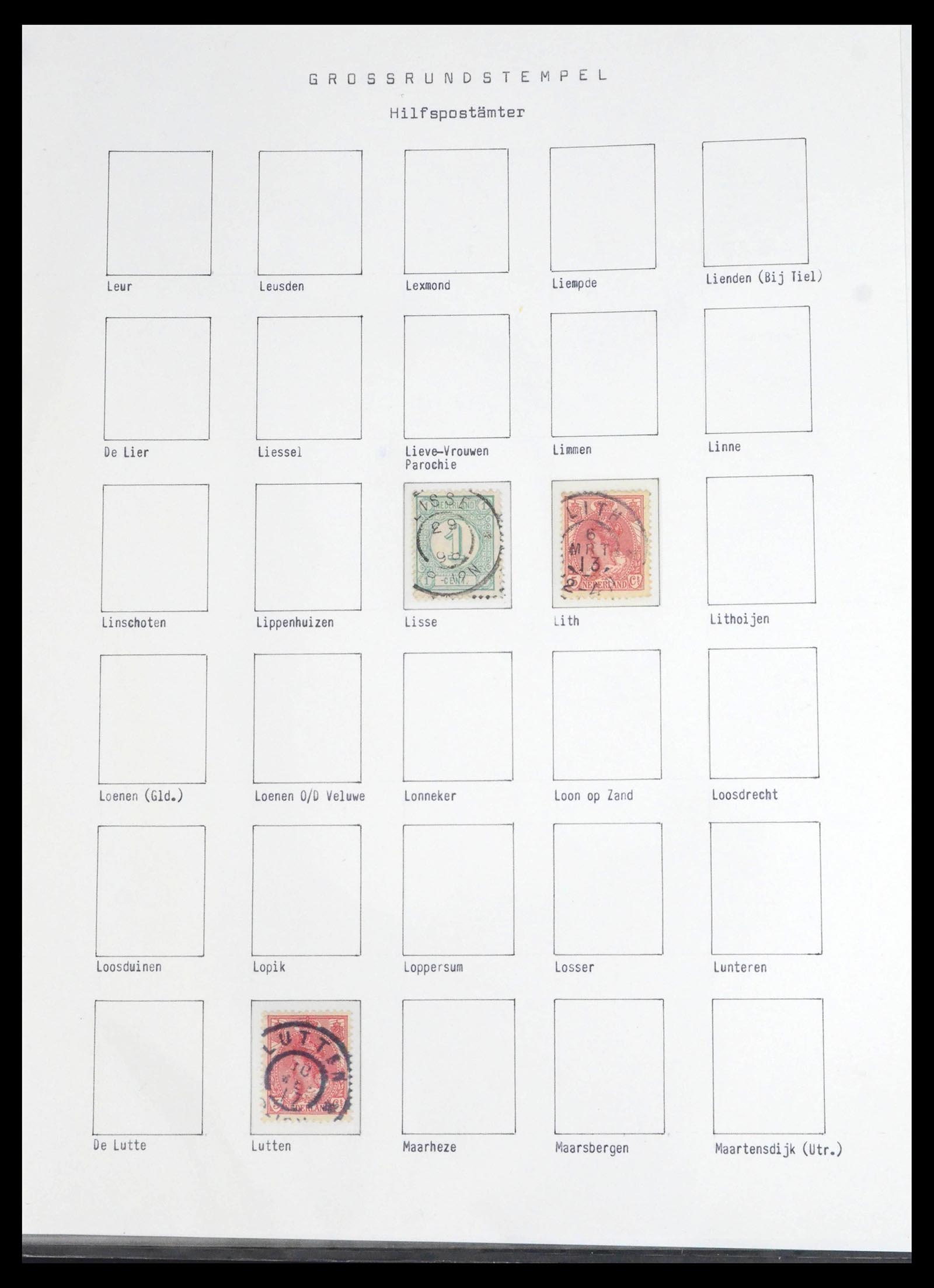 39648 0075 - Stamp collection 39648 Netherlands cancels 1872-1936.