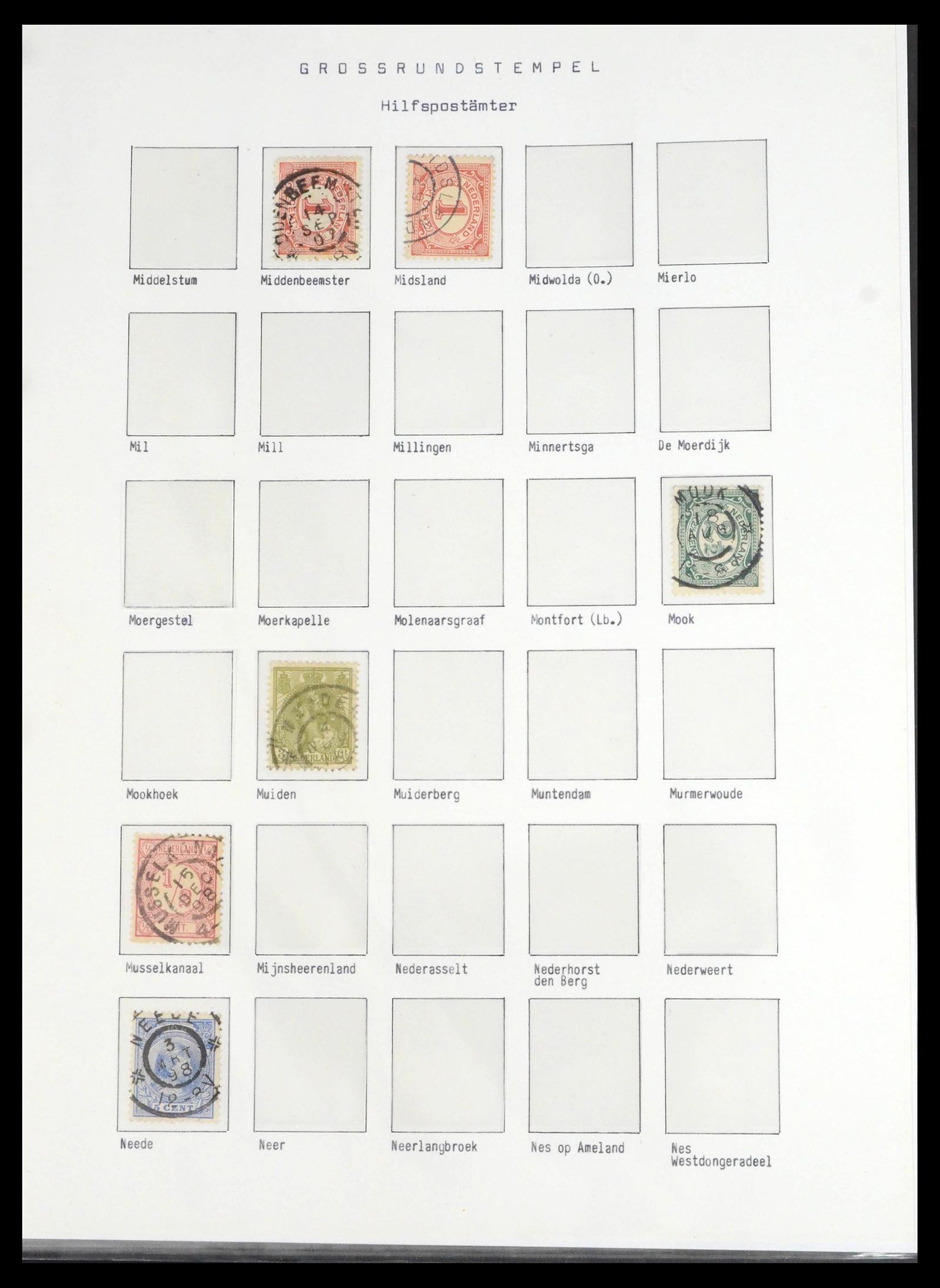 39648 0077 - Stamp collection 39648 Netherlands cancels 1872-1936.