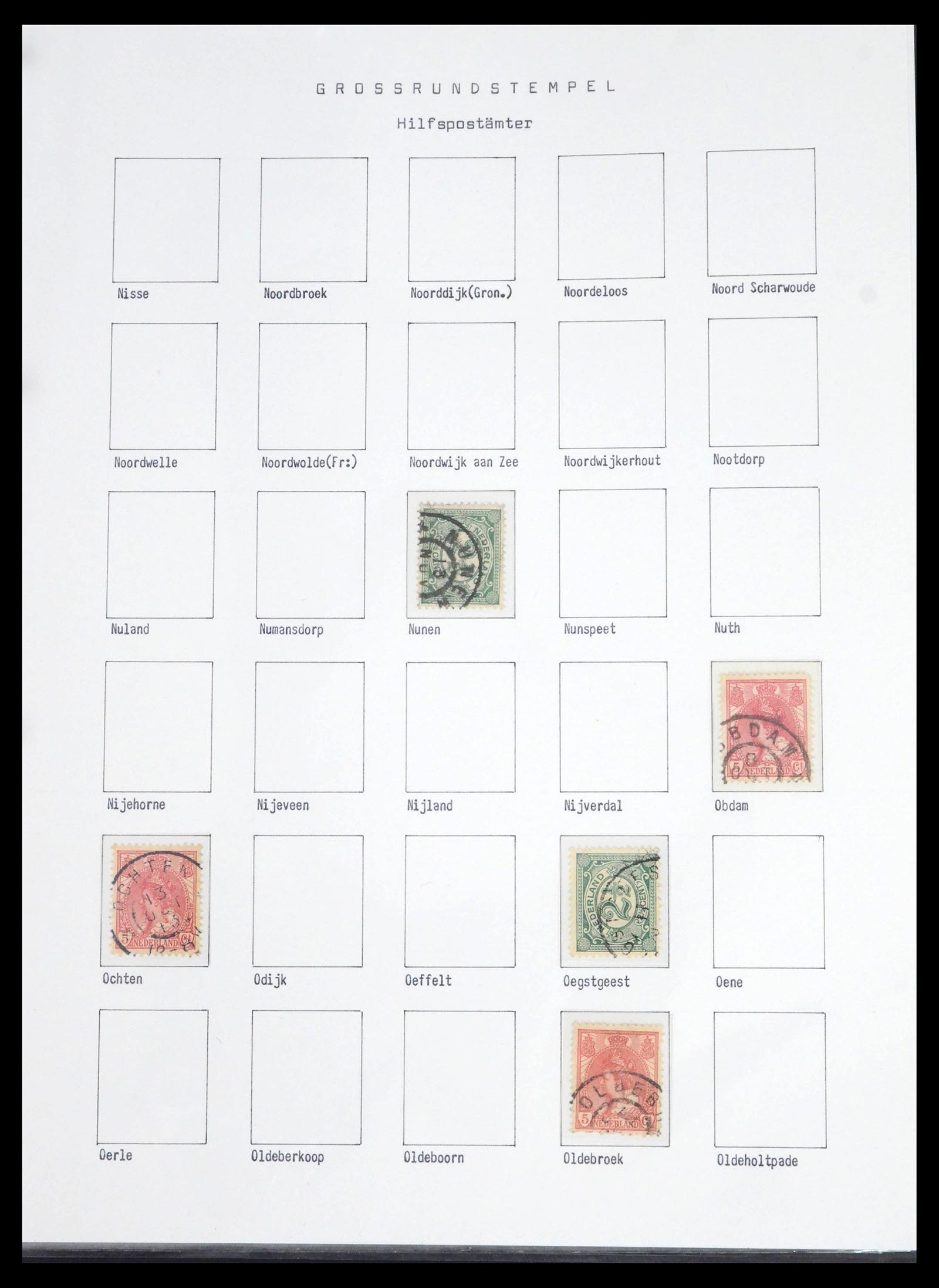 39648 0079 - Stamp collection 39648 Netherlands cancels 1872-1936.