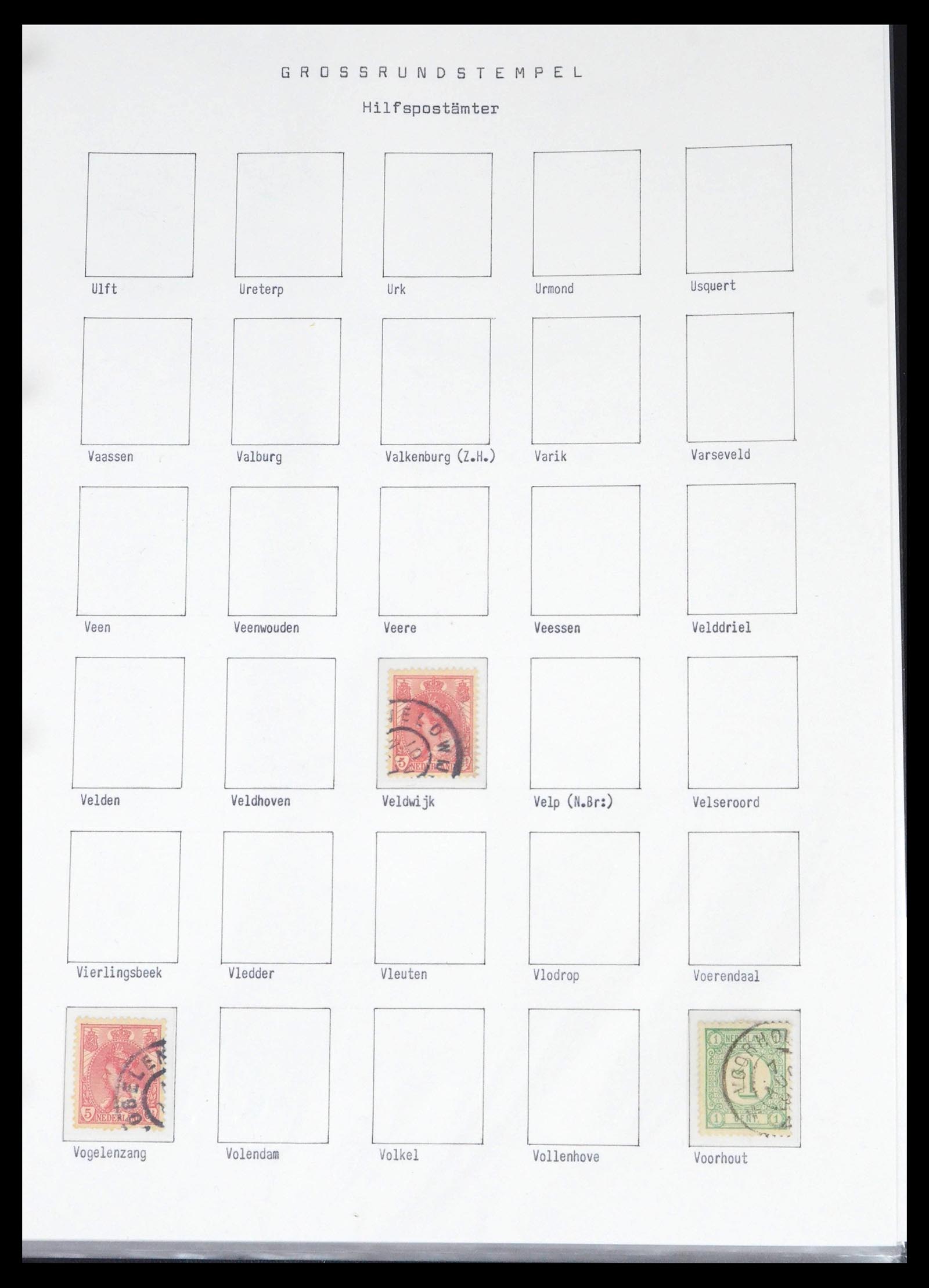 39648 0088 - Stamp collection 39648 Netherlands cancels 1872-1936.