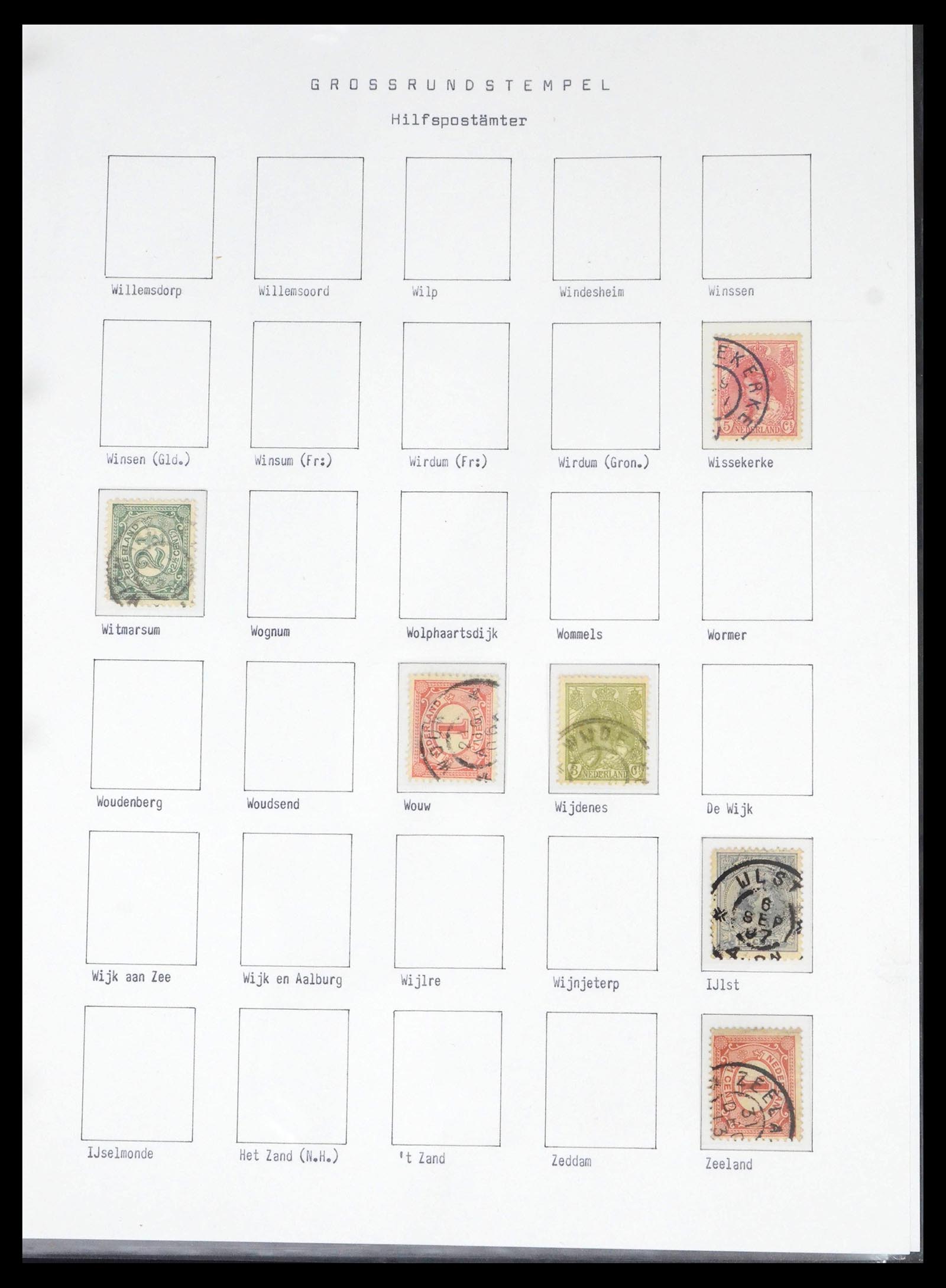 39648 0091 - Stamp collection 39648 Netherlands cancels 1872-1936.