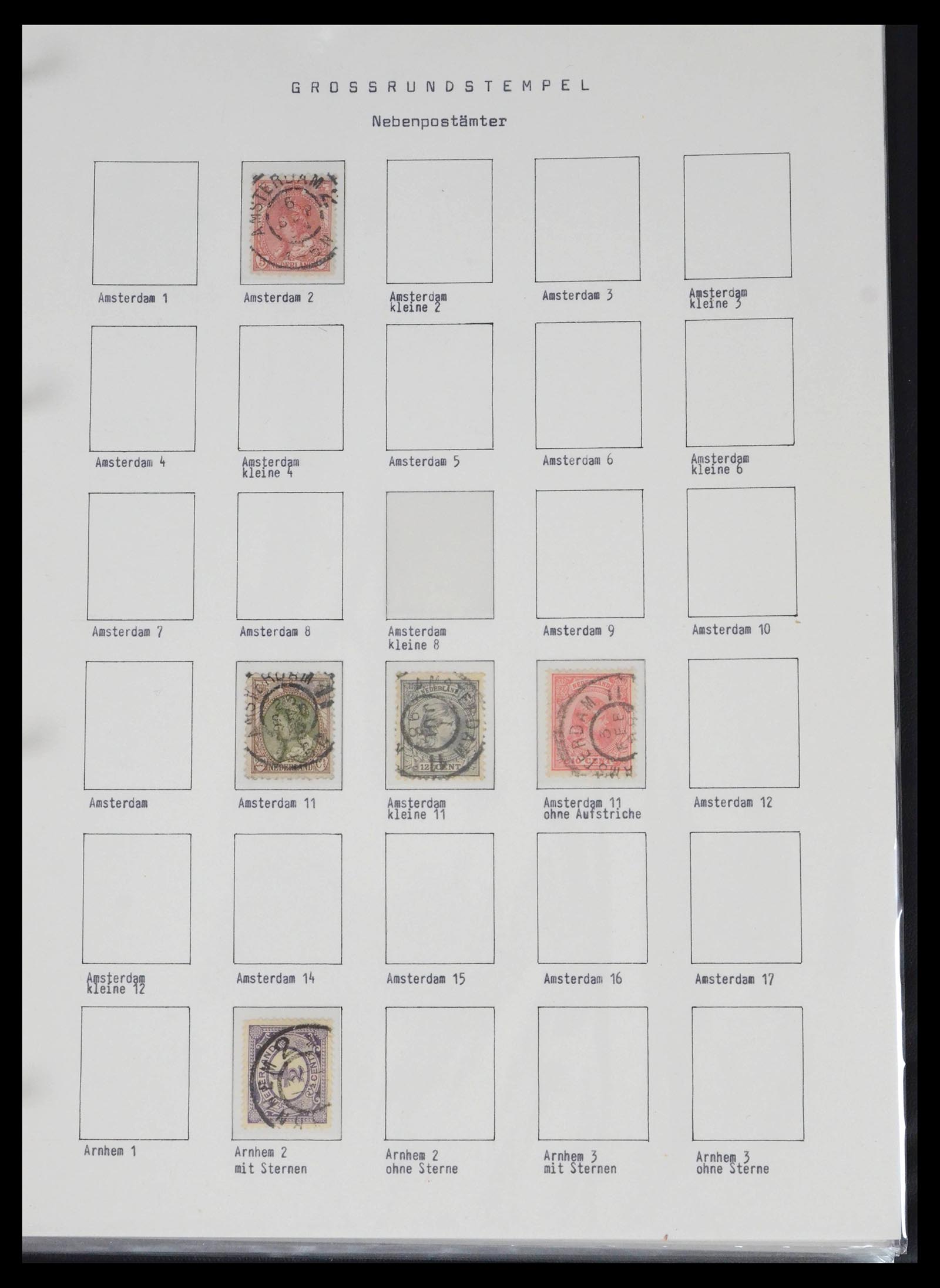 39648 0093 - Stamp collection 39648 Netherlands cancels 1872-1936.