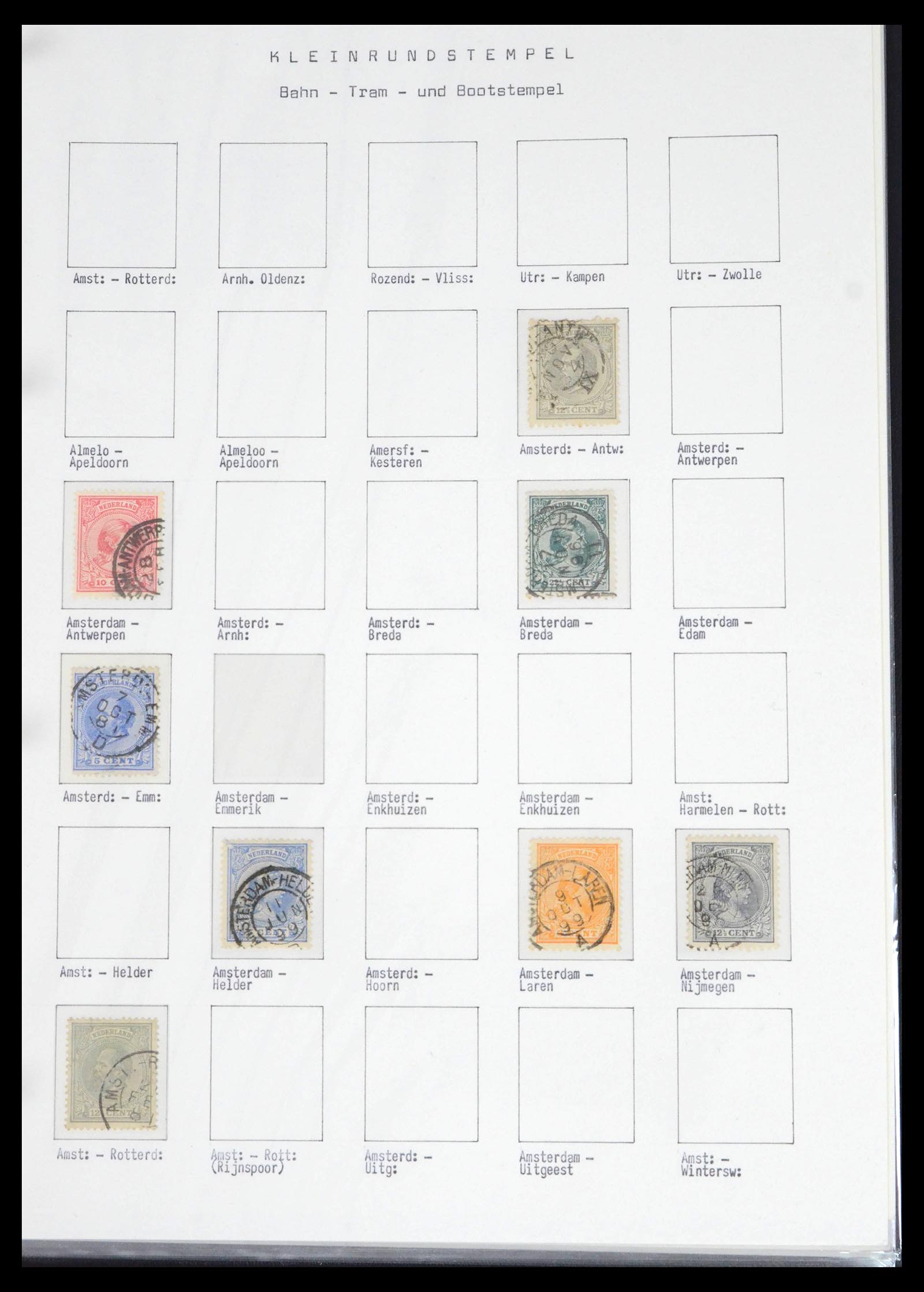 39648 0095 - Stamp collection 39648 Netherlands cancels 1872-1936.