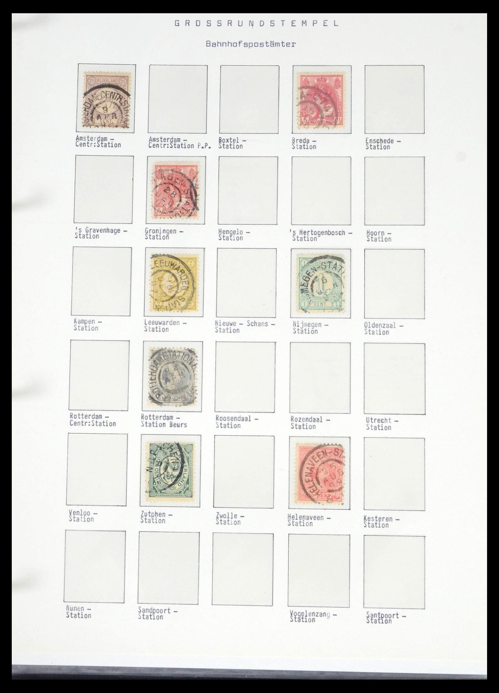 39648 0096 - Stamp collection 39648 Netherlands cancels 1872-1936.