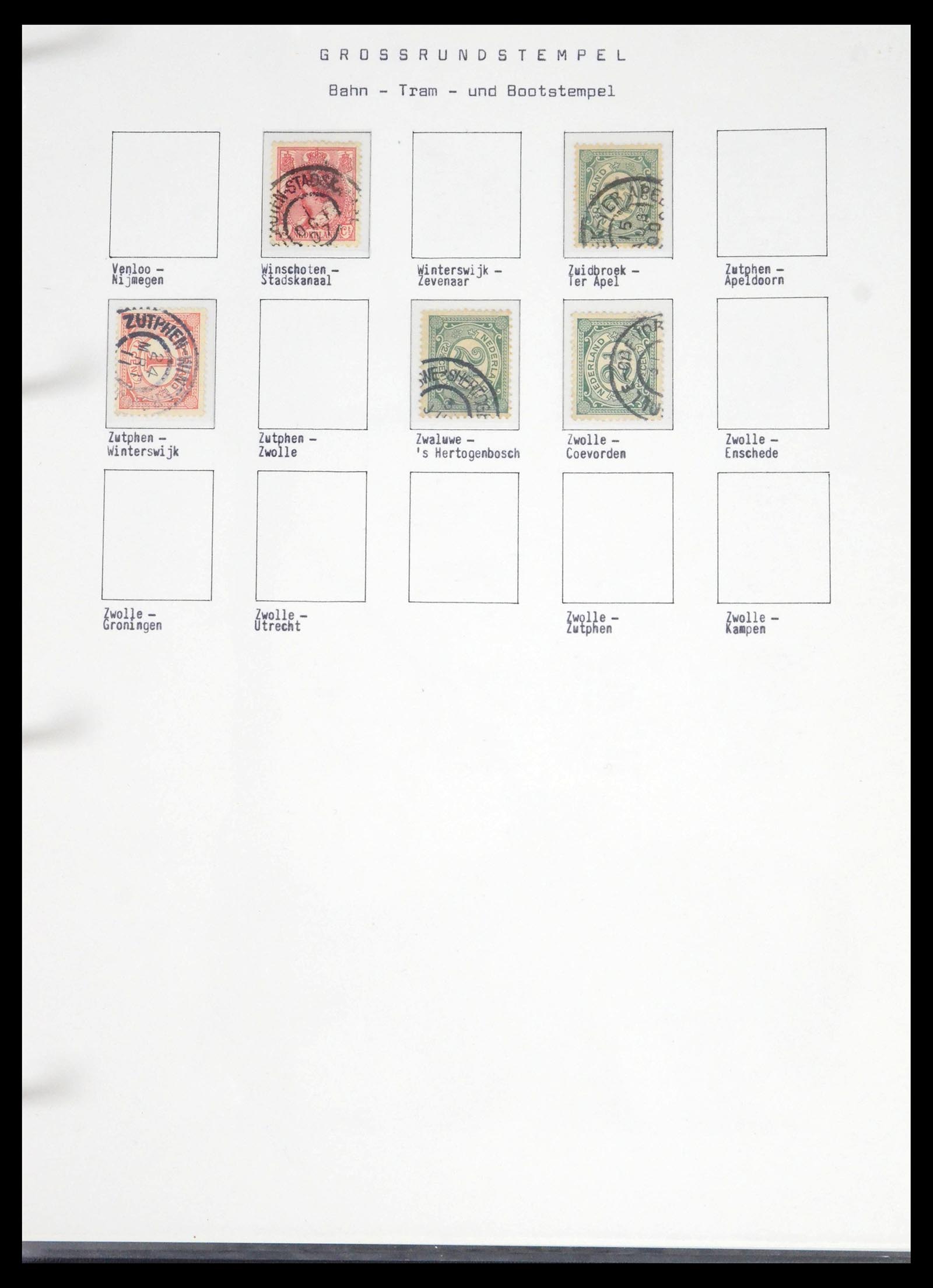 39648 0099 - Stamp collection 39648 Netherlands cancels 1872-1936.