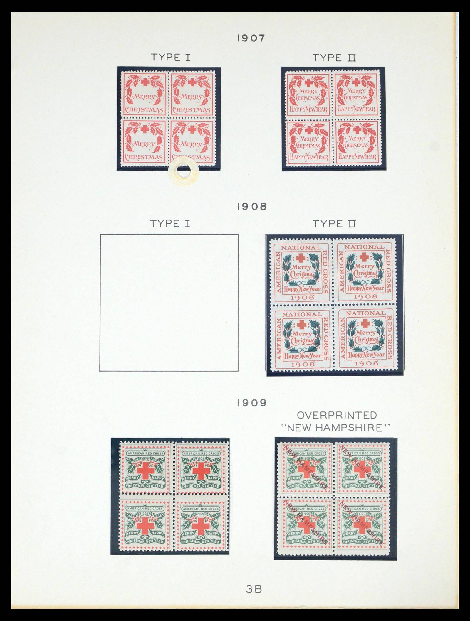 39650 0006 - Stamp collection 39650 USA and Canada Christmas Seals 1907-1972.