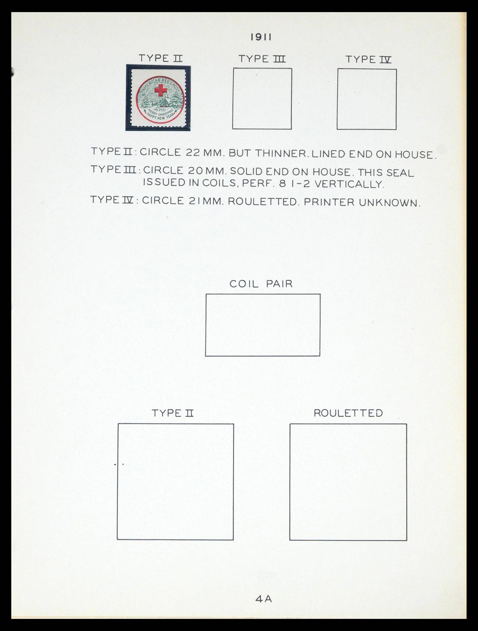 39650 0008 - Postzegelverzameling 39650 USA en Canada Christmas Seals 1907-1972.