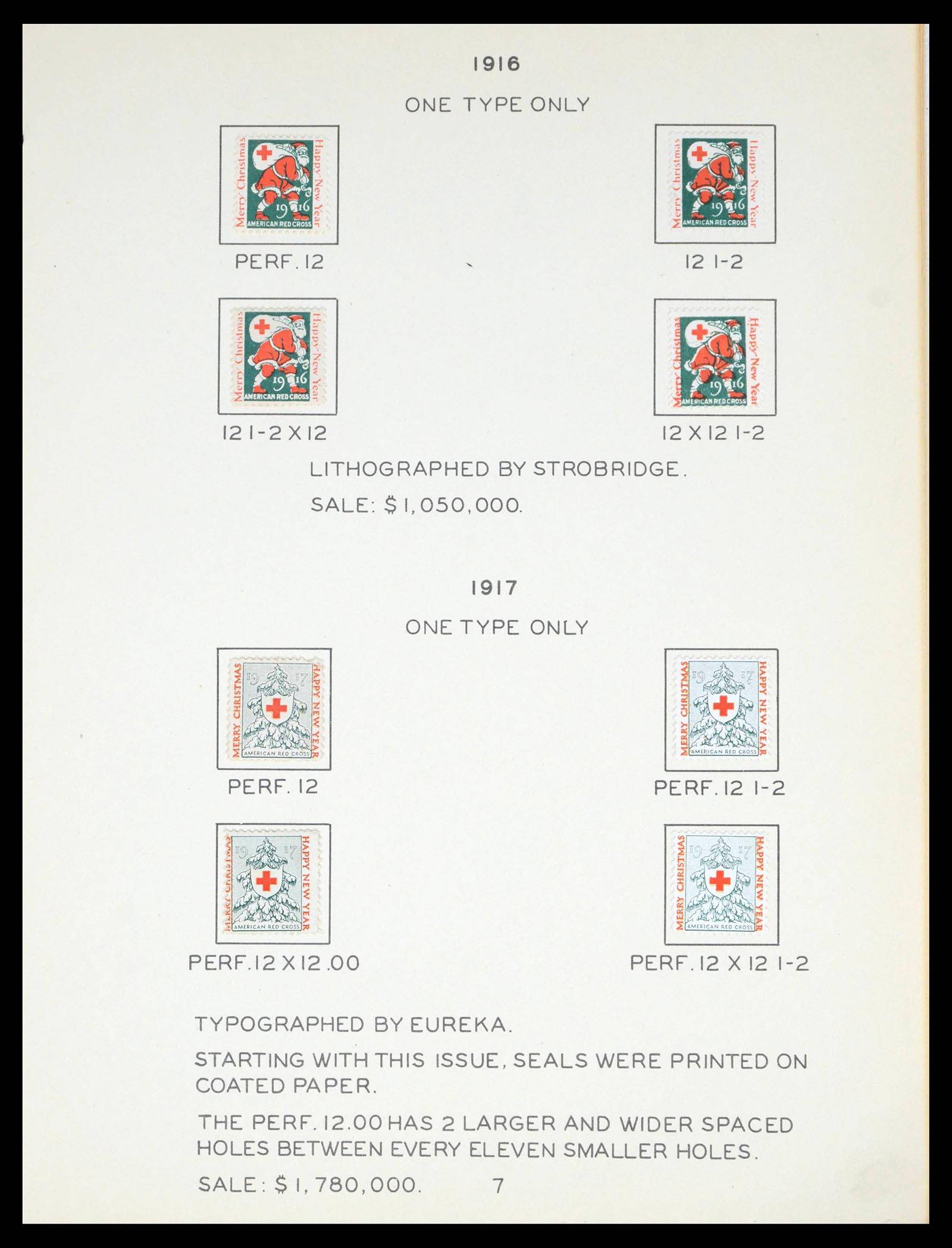 39650 0012 - Stamp collection 39650 USA and Canada Christmas Seals 1907-1972.