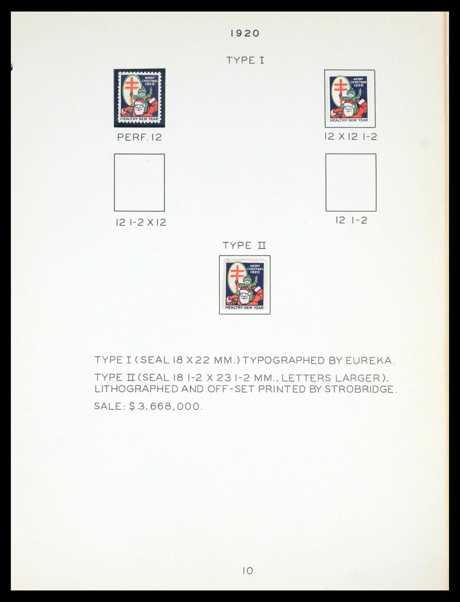 39650 0015 - Postzegelverzameling 39650 USA en Canada Christmas Seals 1907-1972.