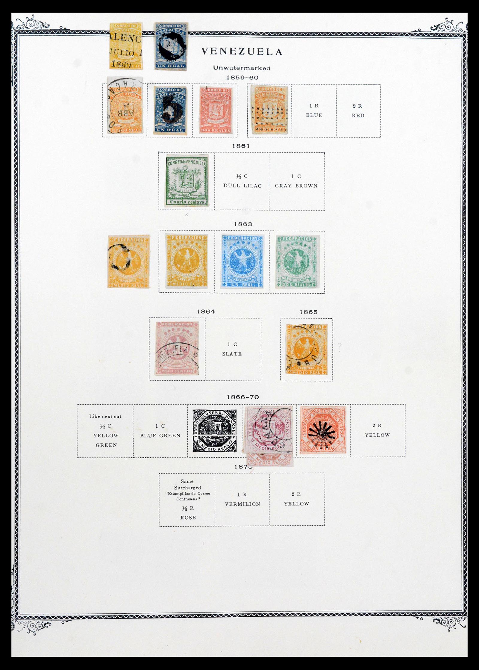 39662 0001 - Stamp collection 39662 Venezuela 1859-1954.