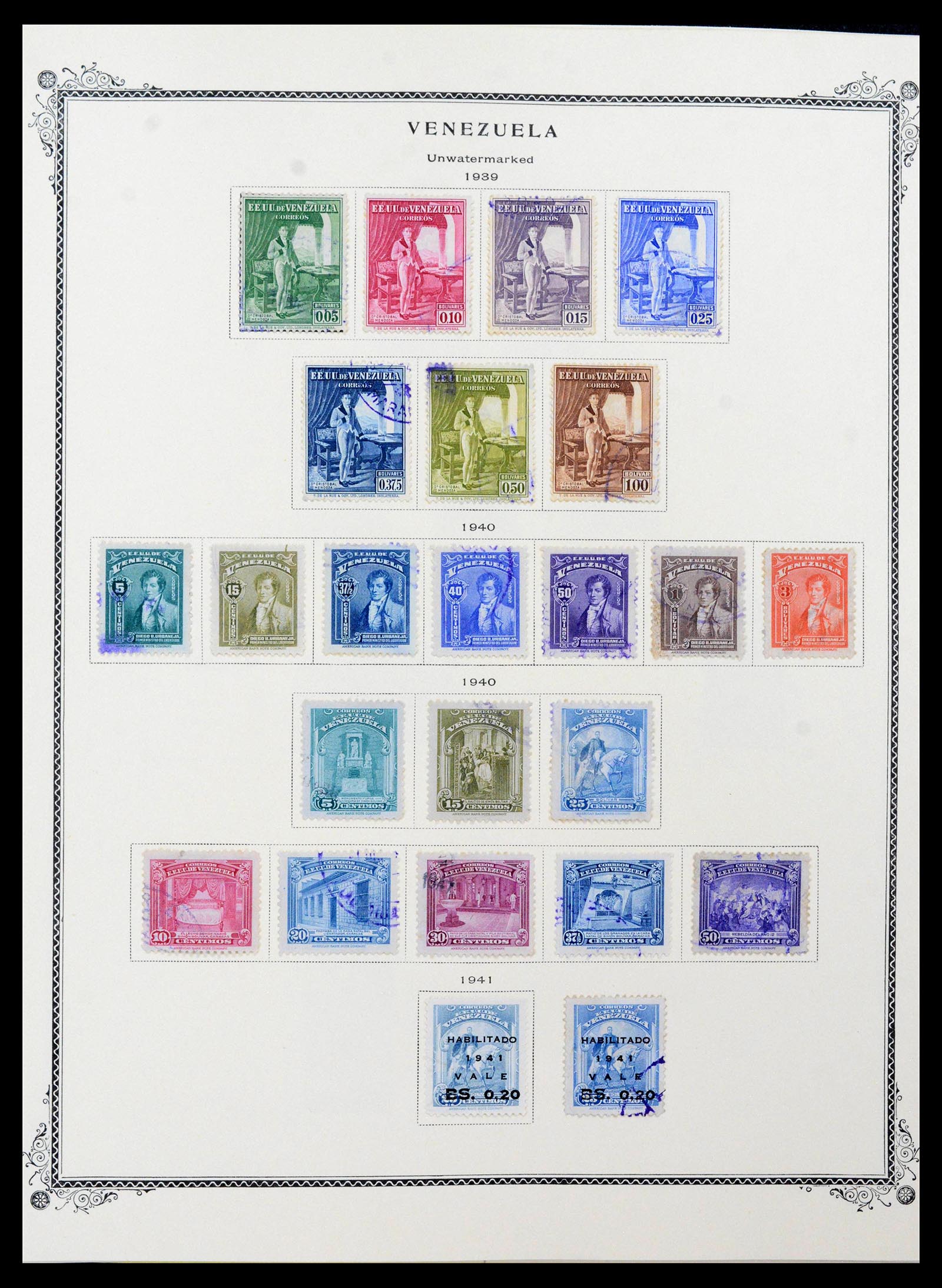 39662 0014 - Stamp collection 39662 Venezuela 1859-1954.