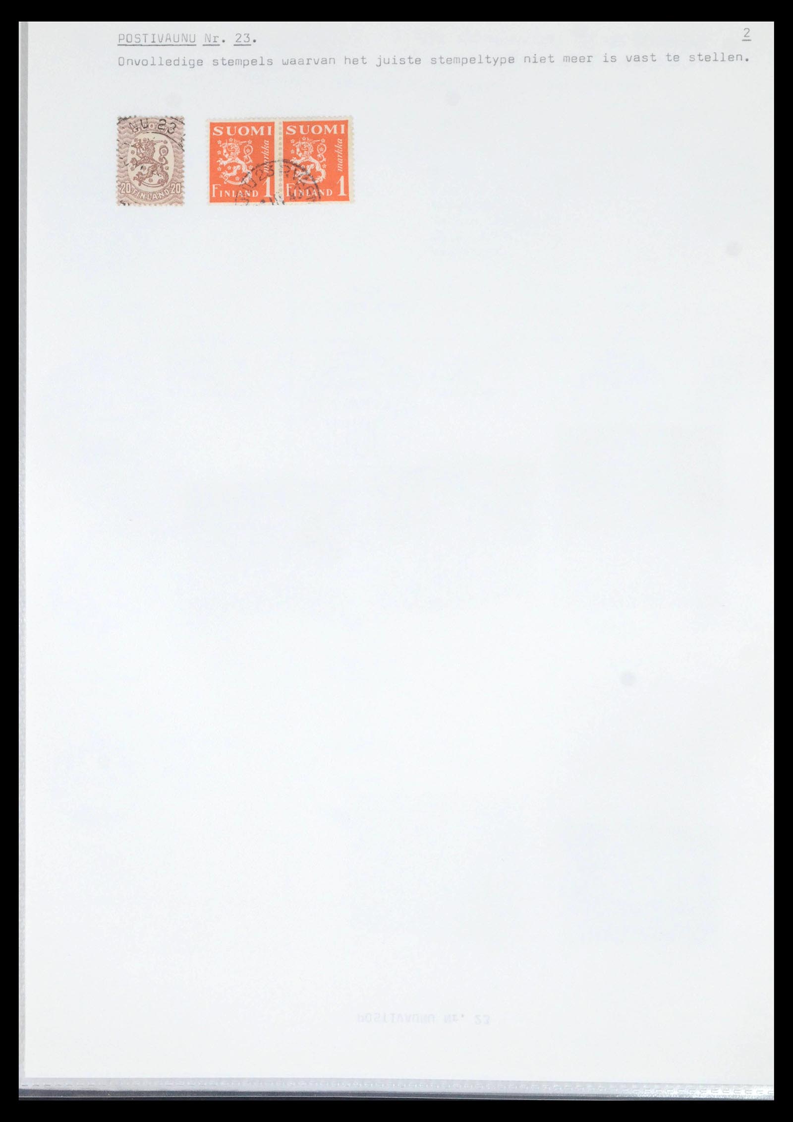 39664 0066 - Stamp collection 39664 Finland train cancels 1870-1970.