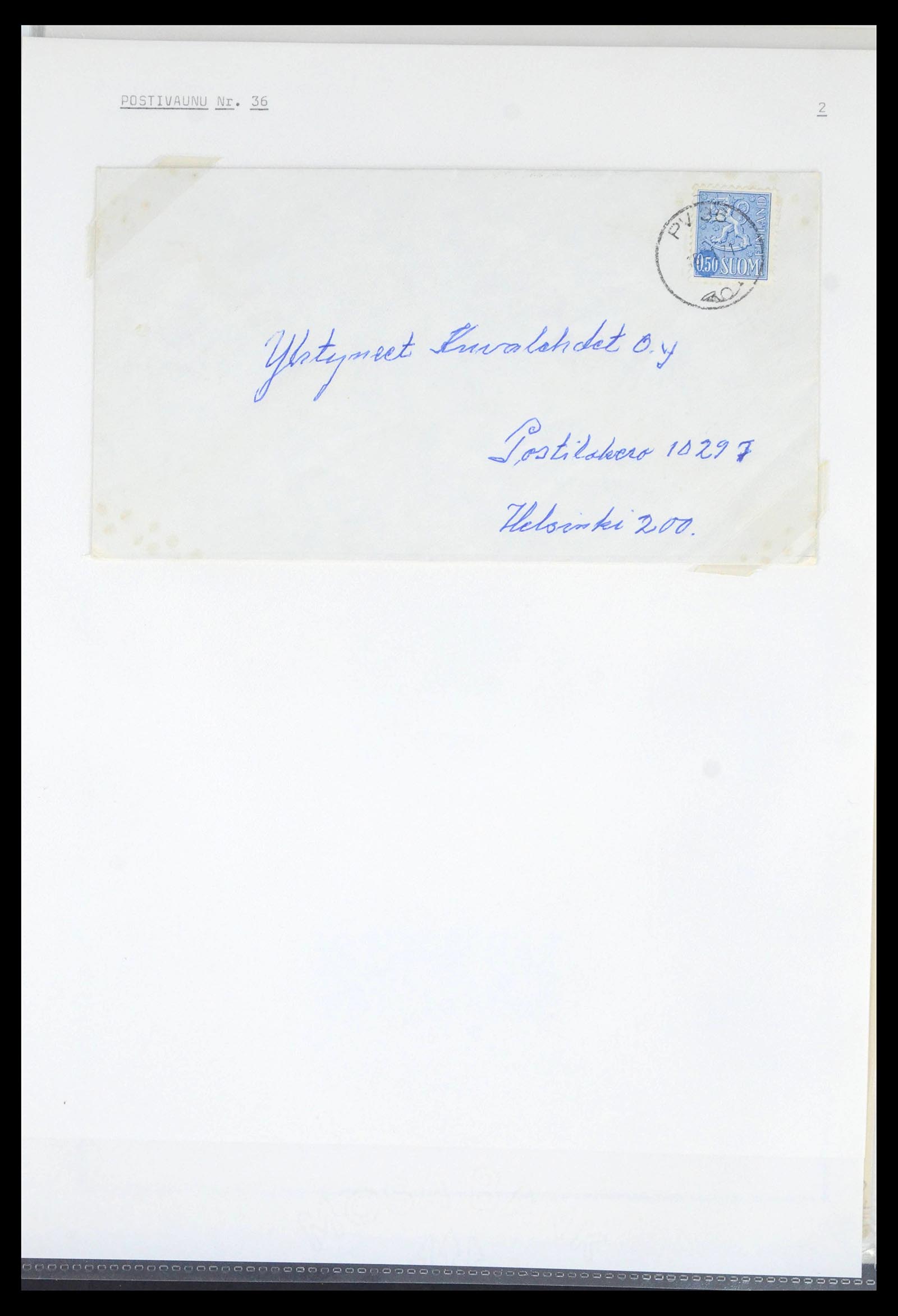 39664 0078 - Stamp collection 39664 Finland train cancels 1870-1970.