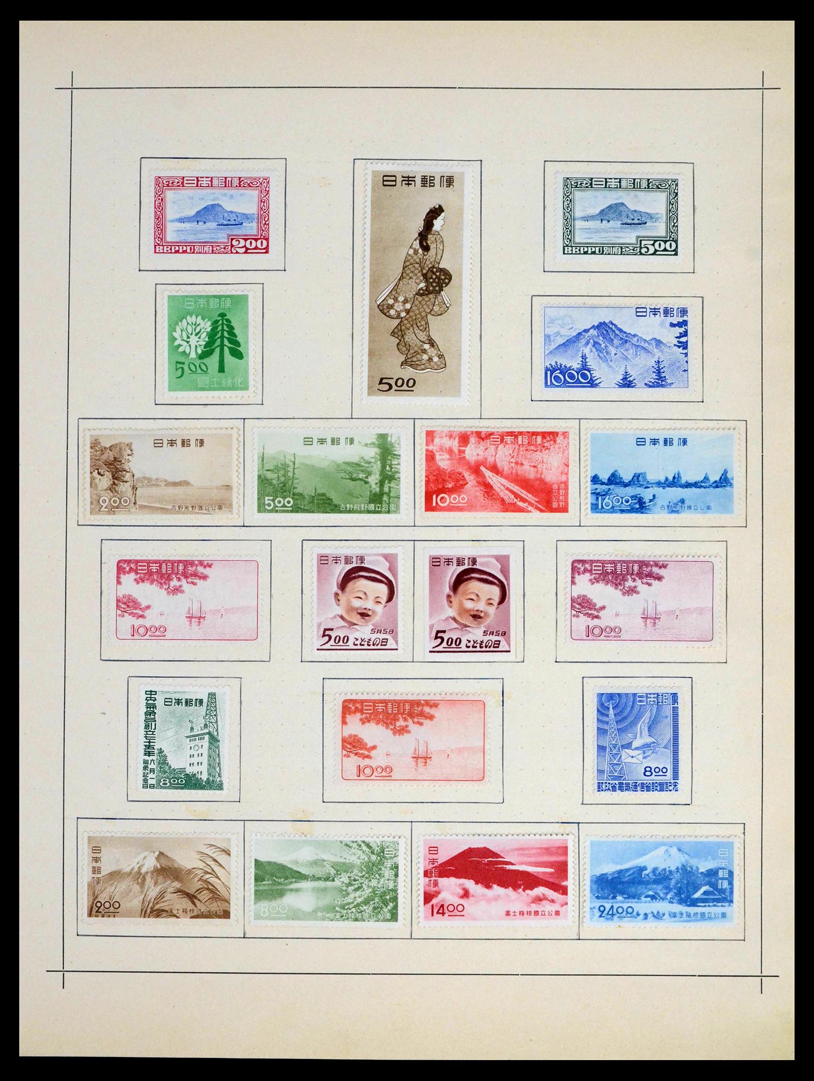 39680 0046 - Postzegelverzameling 39680 Japan 1874-1956.