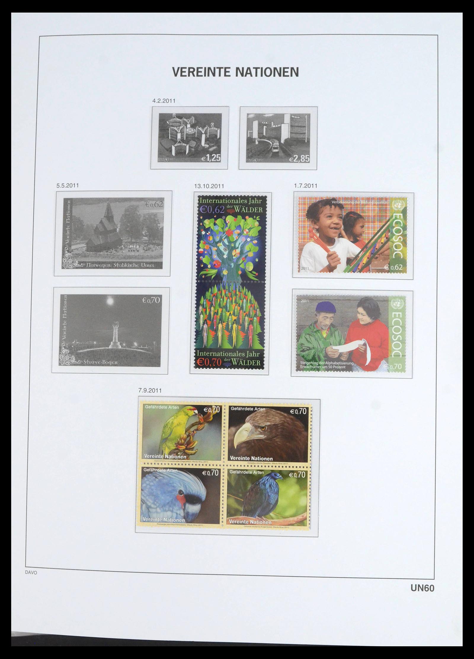 39682 0070 - Stamp collection 39682 United Nations Vienna 1979-2019!