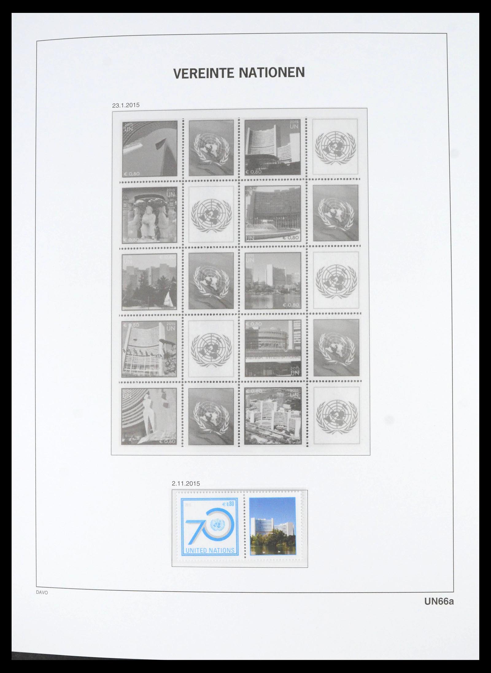 39682 0089 - Stamp collection 39682 United Nations Vienna 1979-2019!