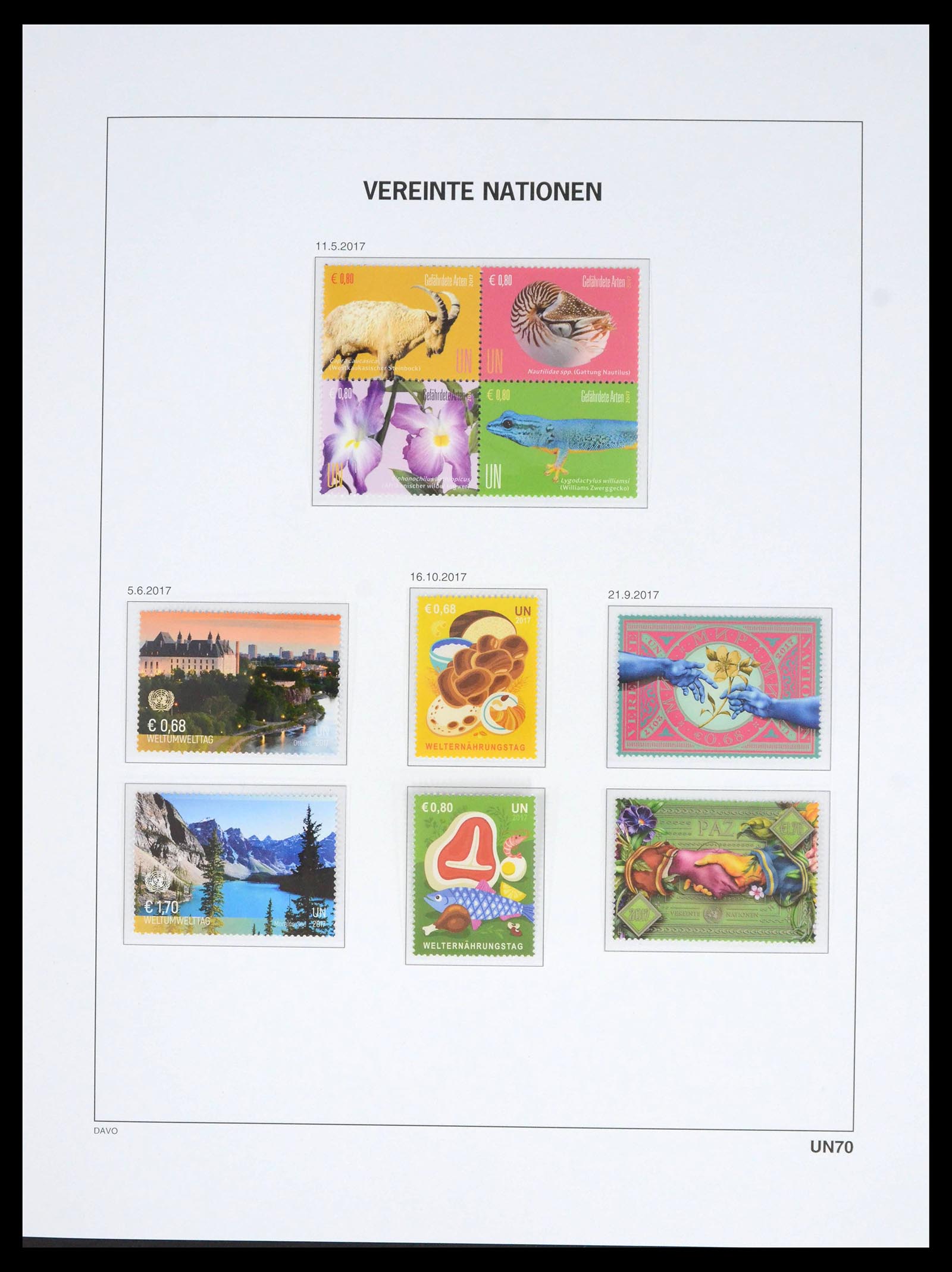 39682 0102 - Stamp collection 39682 United Nations Vienna 1979-2019!