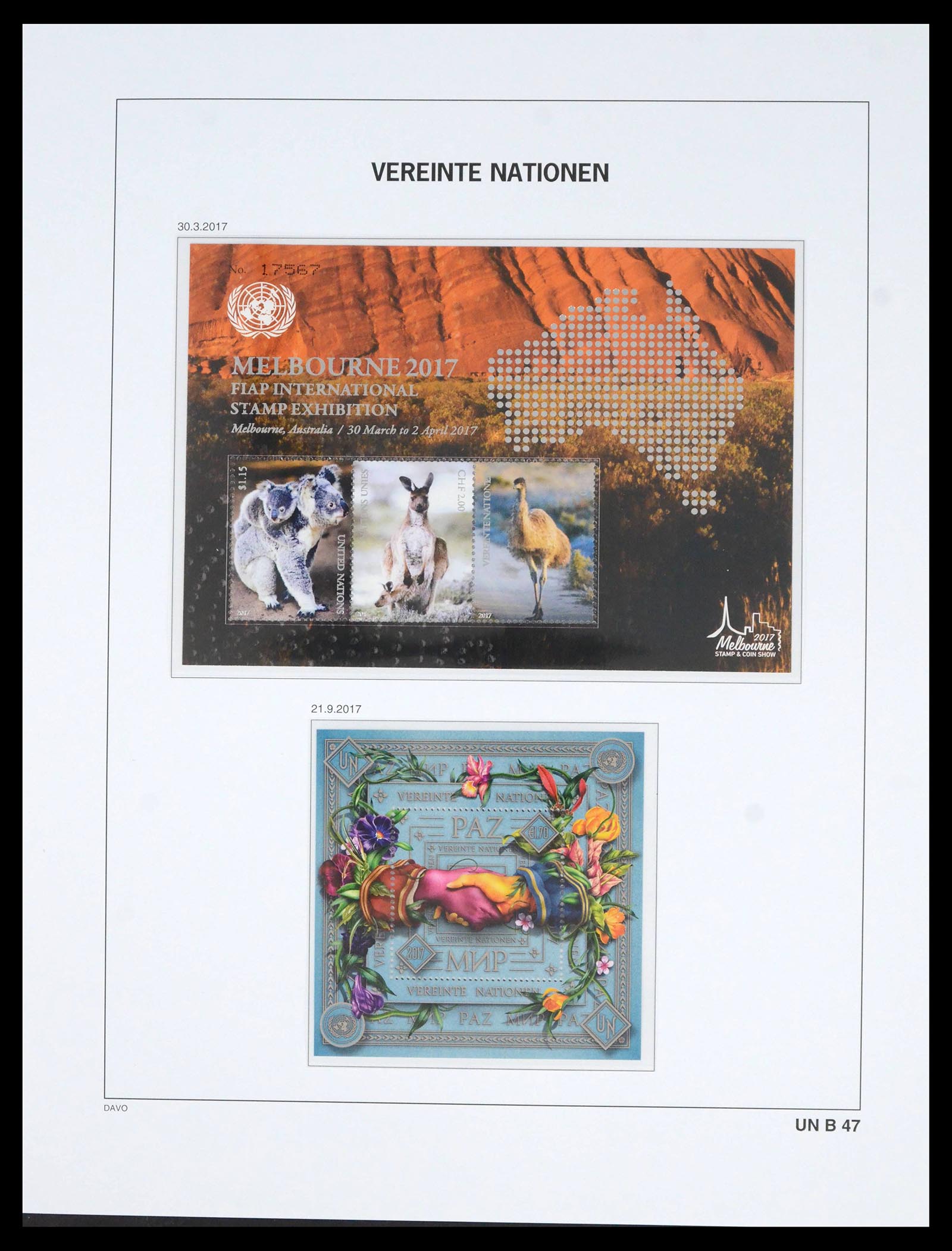 39682 0106 - Stamp collection 39682 United Nations Vienna 1979-2019!