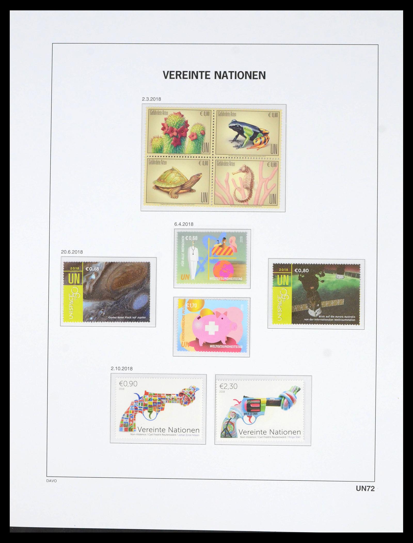 39682 0109 - Stamp collection 39682 United Nations Vienna 1979-2019!