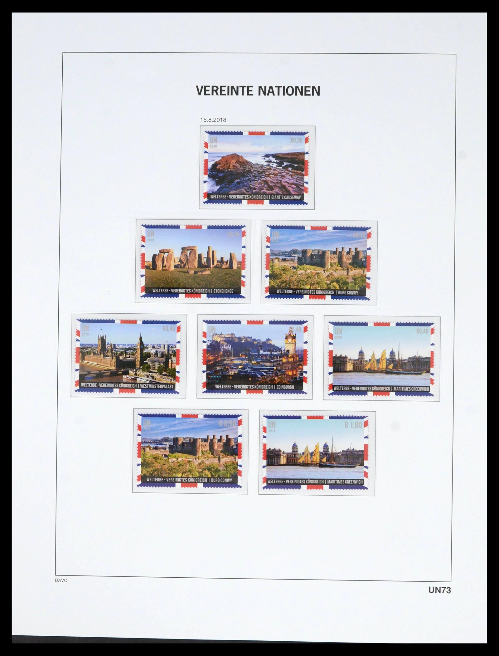 39682 0111 - Stamp collection 39682 United Nations Vienna 1979-2019!