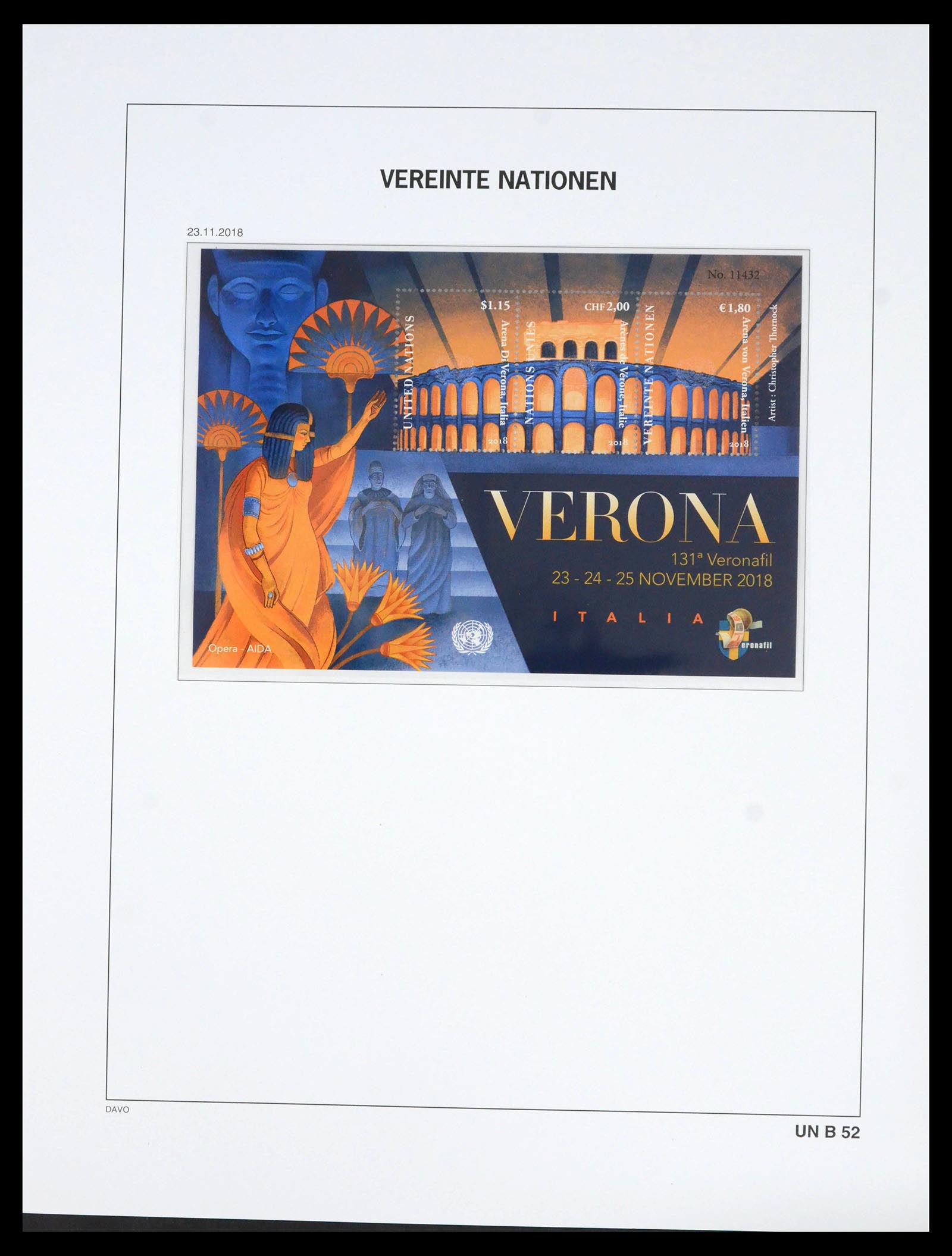 39682 0114 - Stamp collection 39682 United Nations Vienna 1979-2019!