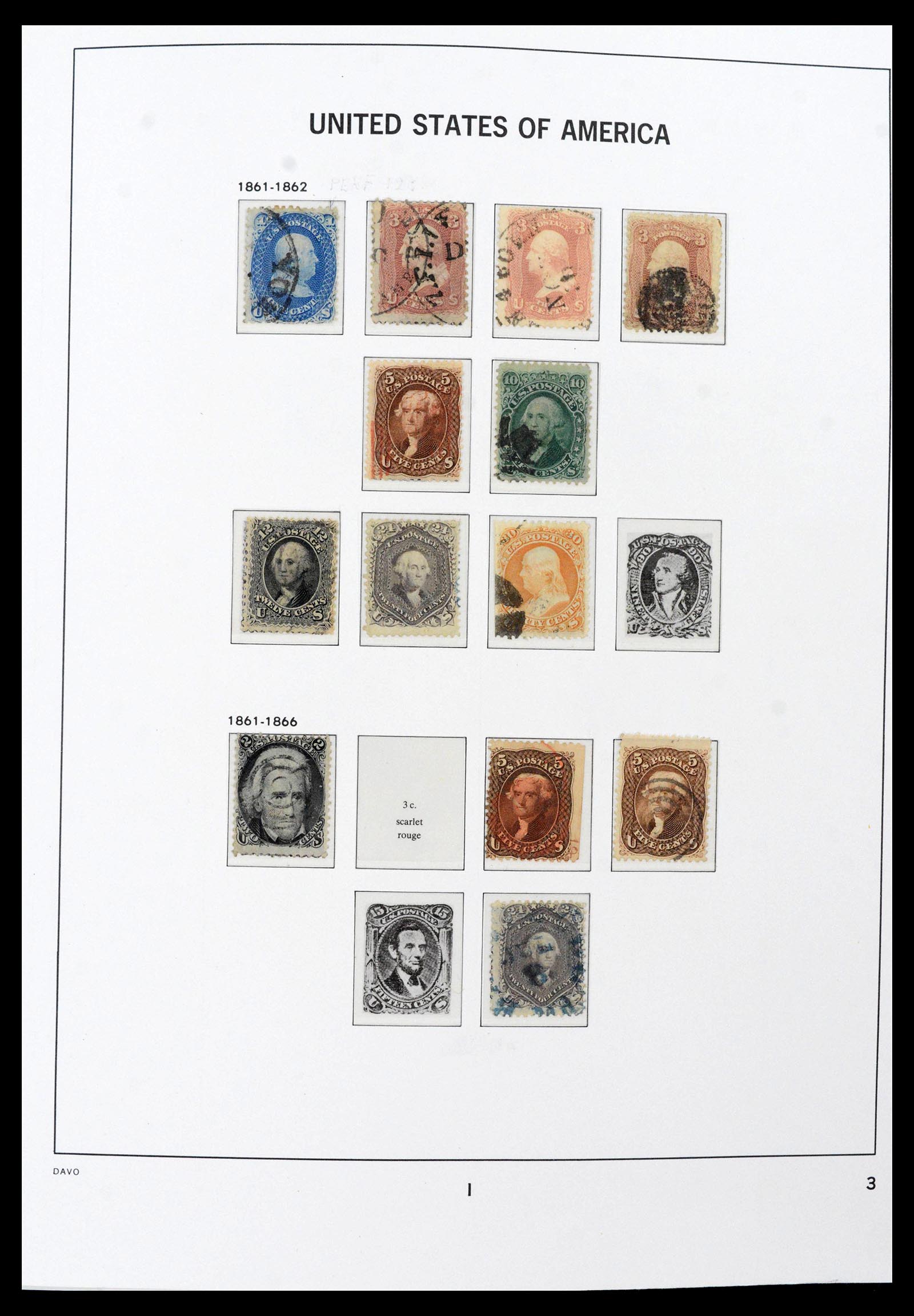 39683 0003 - Stamp collection 39683 USA 1851-2007.