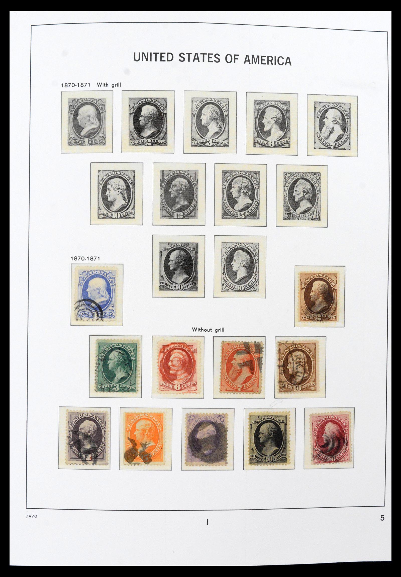 39683 0005 - Stamp collection 39683 USA 1851-2007.