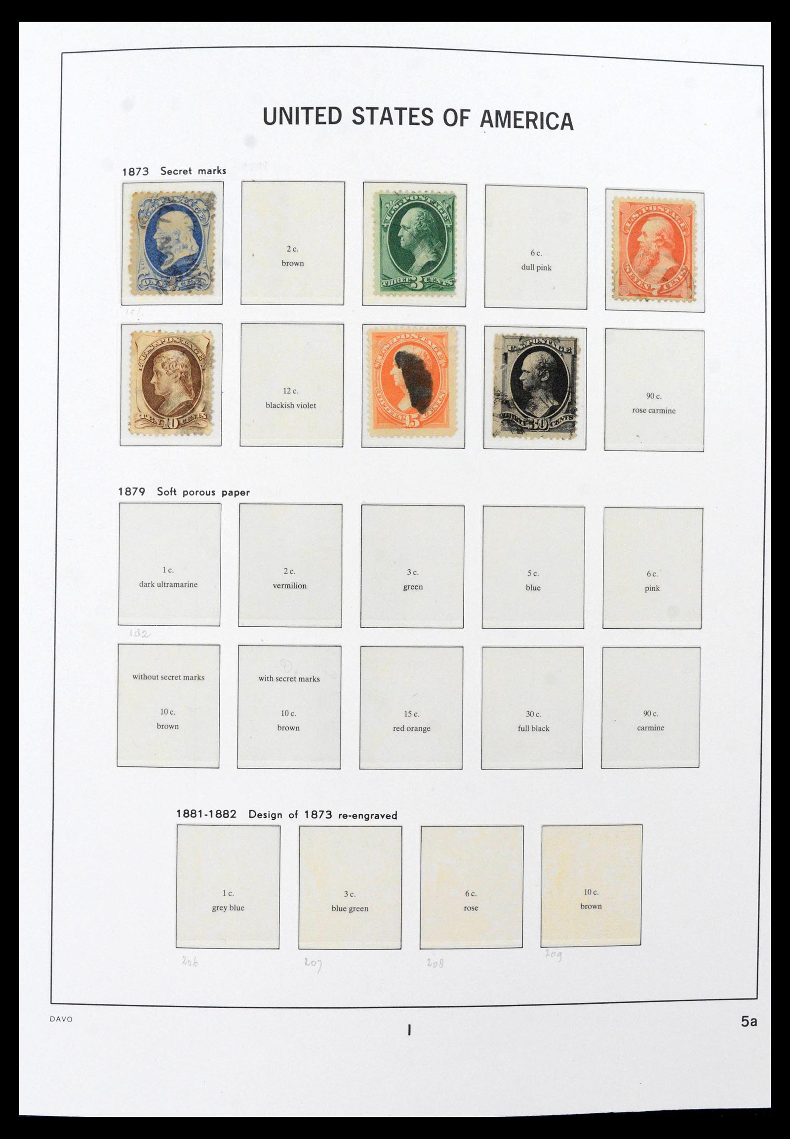 39683 0006 - Stamp collection 39683 USA 1851-2007.