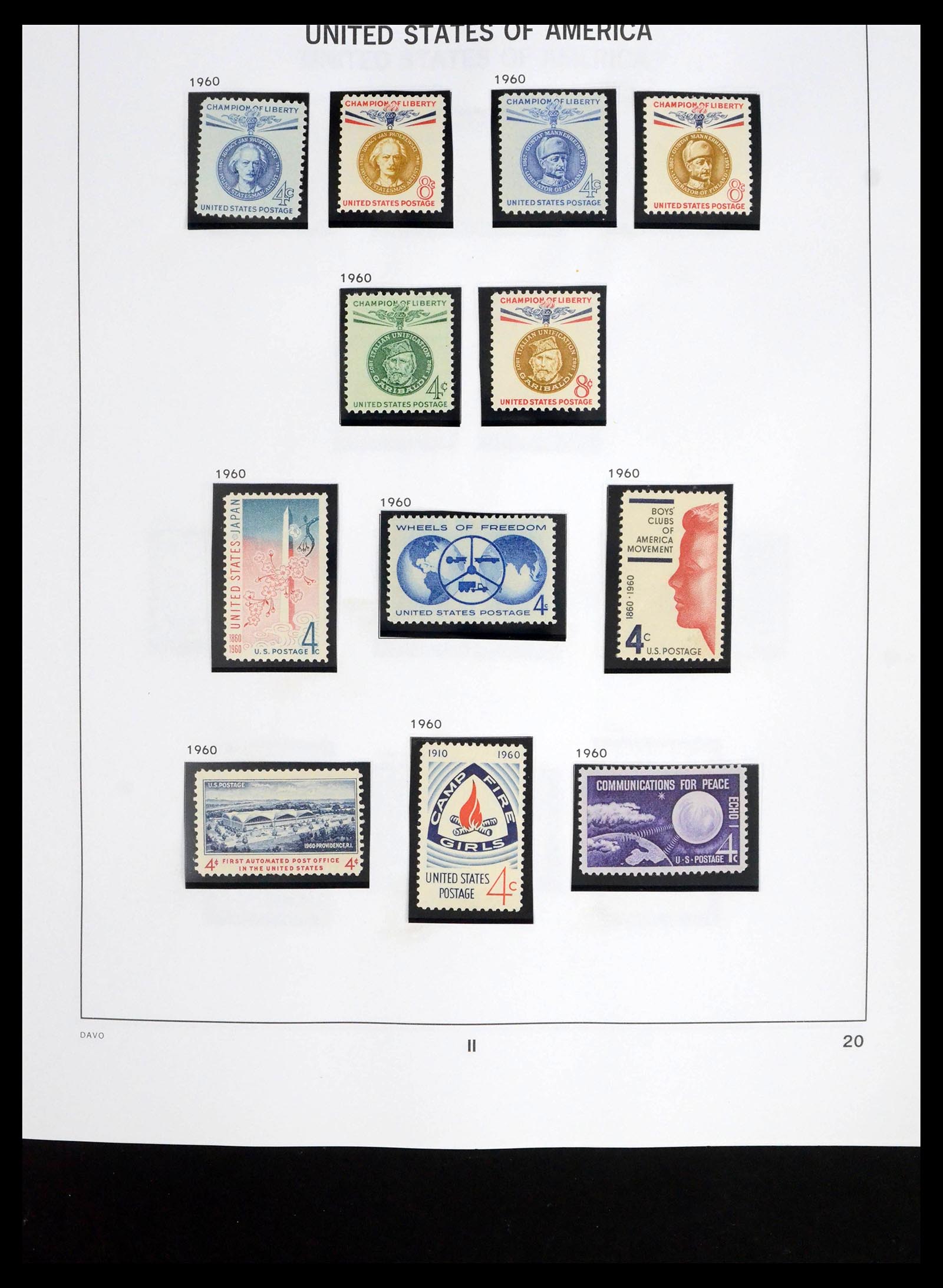 39684 0005 - Stamp collection 39684 USA 1958-1999.