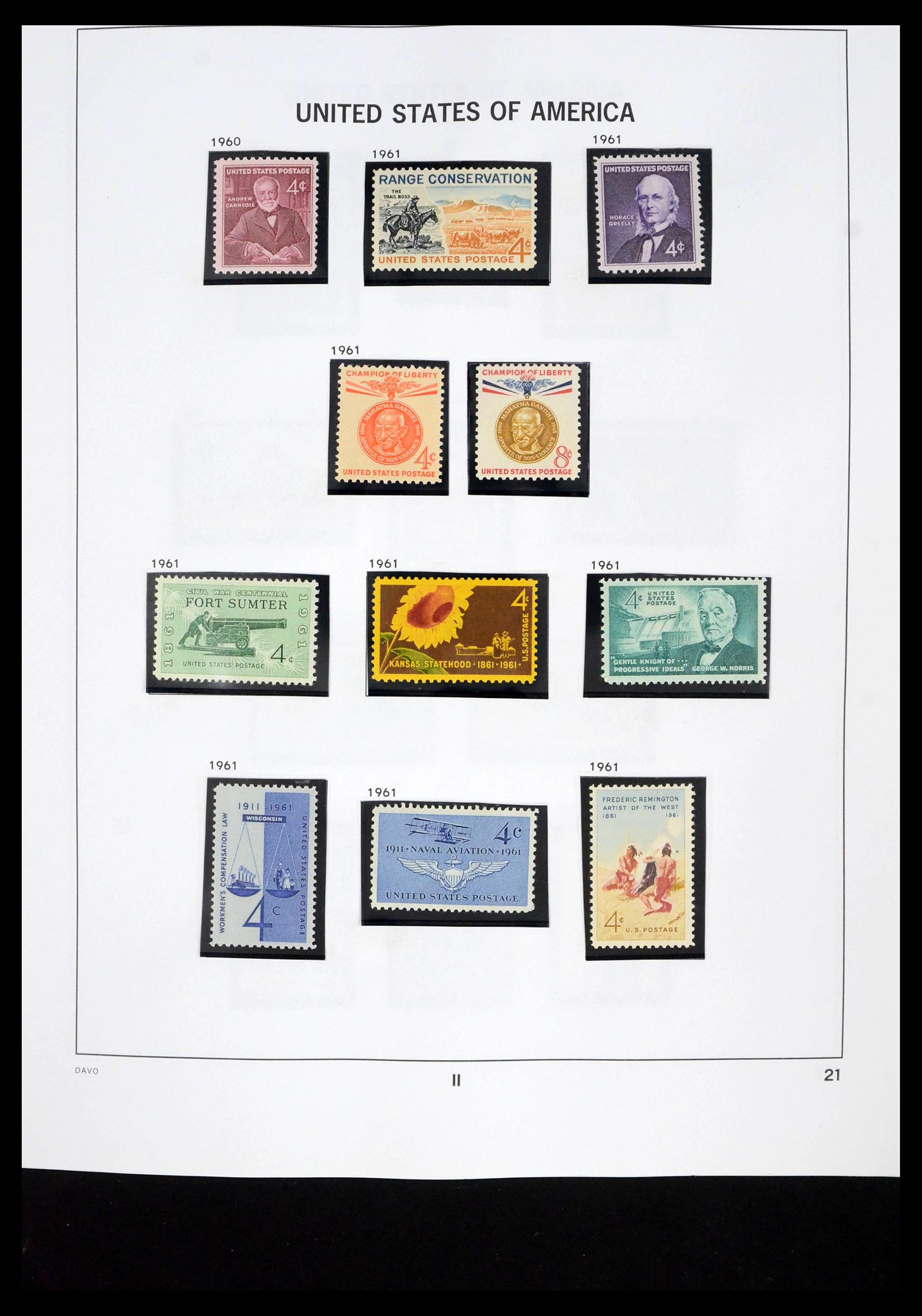 39684 0006 - Stamp collection 39684 USA 1958-1999.