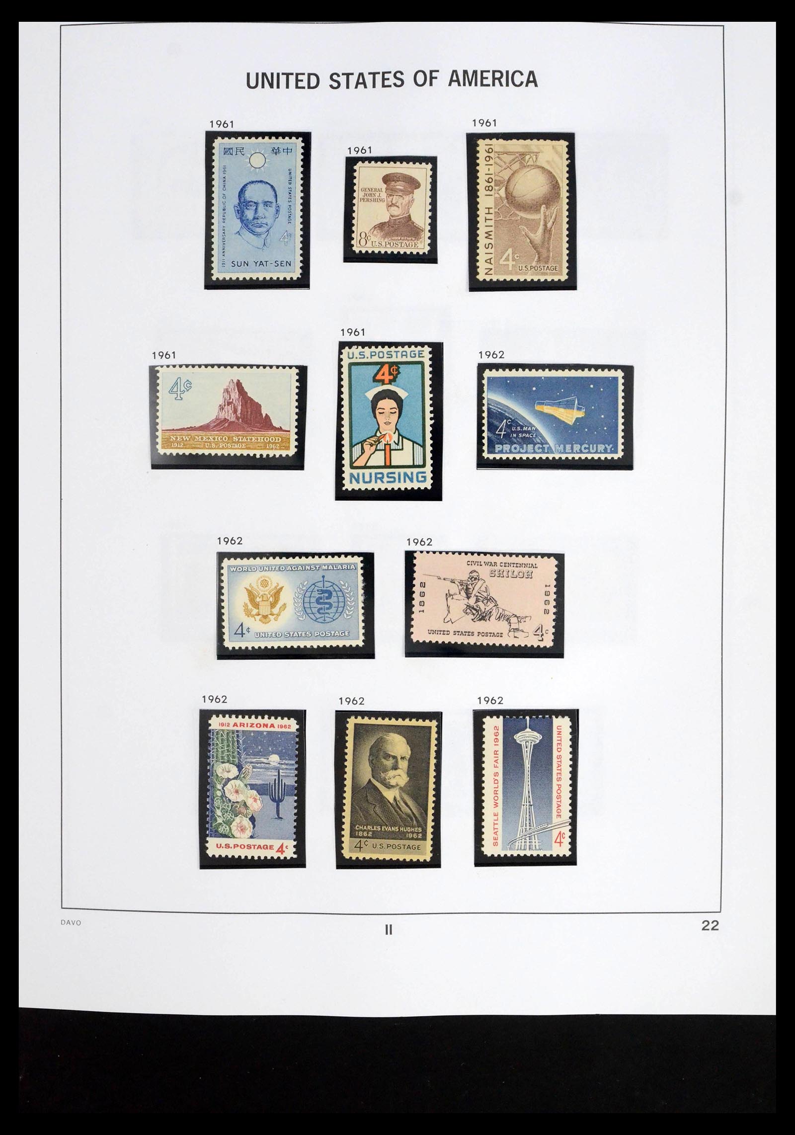 39684 0007 - Stamp collection 39684 USA 1958-1999.