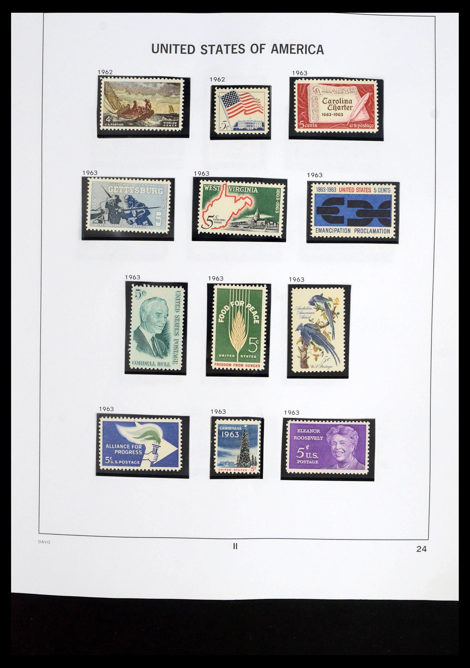 39684 0009 - Stamp collection 39684 USA 1958-1999.