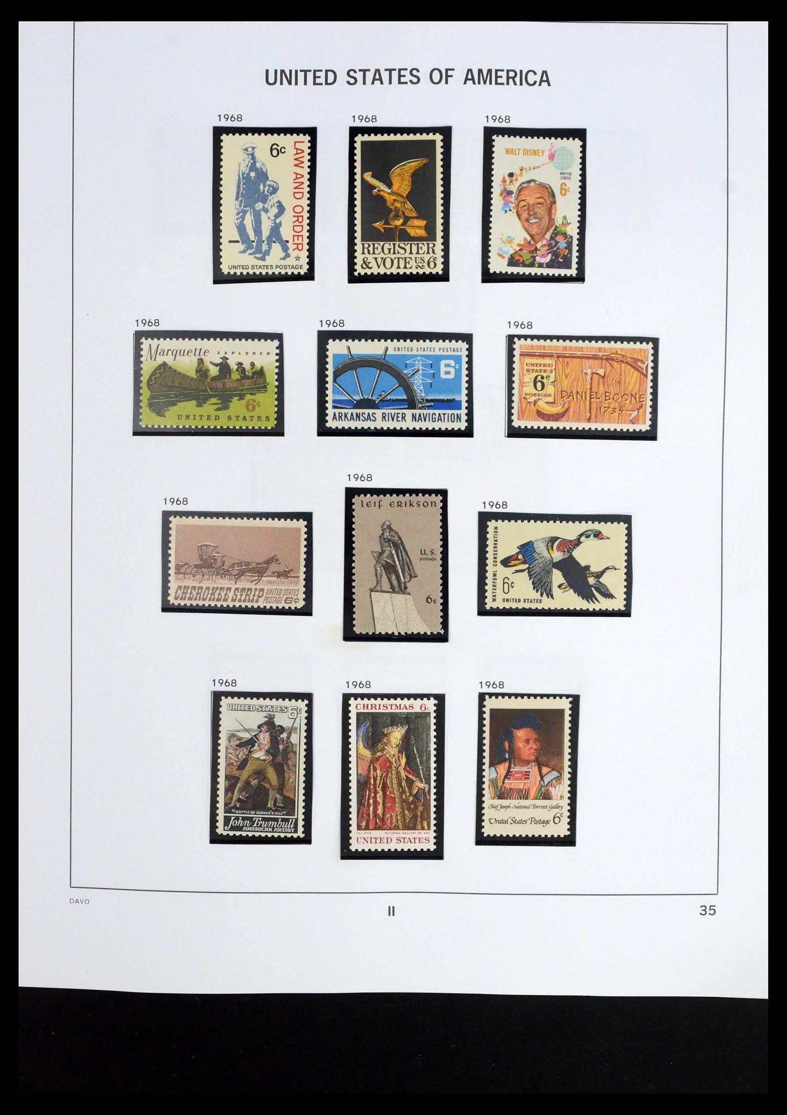 39684 0020 - Stamp collection 39684 USA 1958-1999.