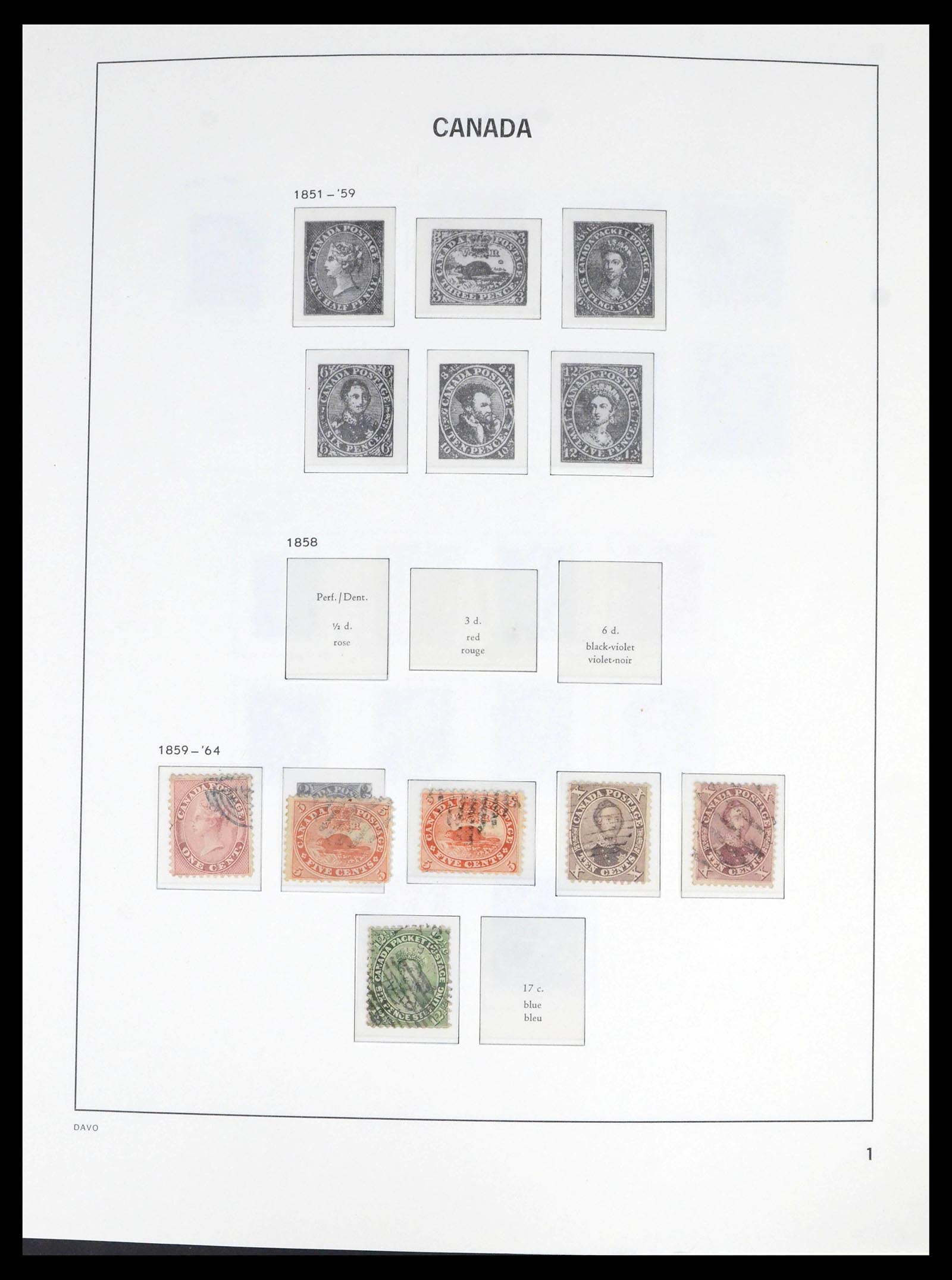 39688 0001 - Stamp collection 39688 Canada 1859-1997.