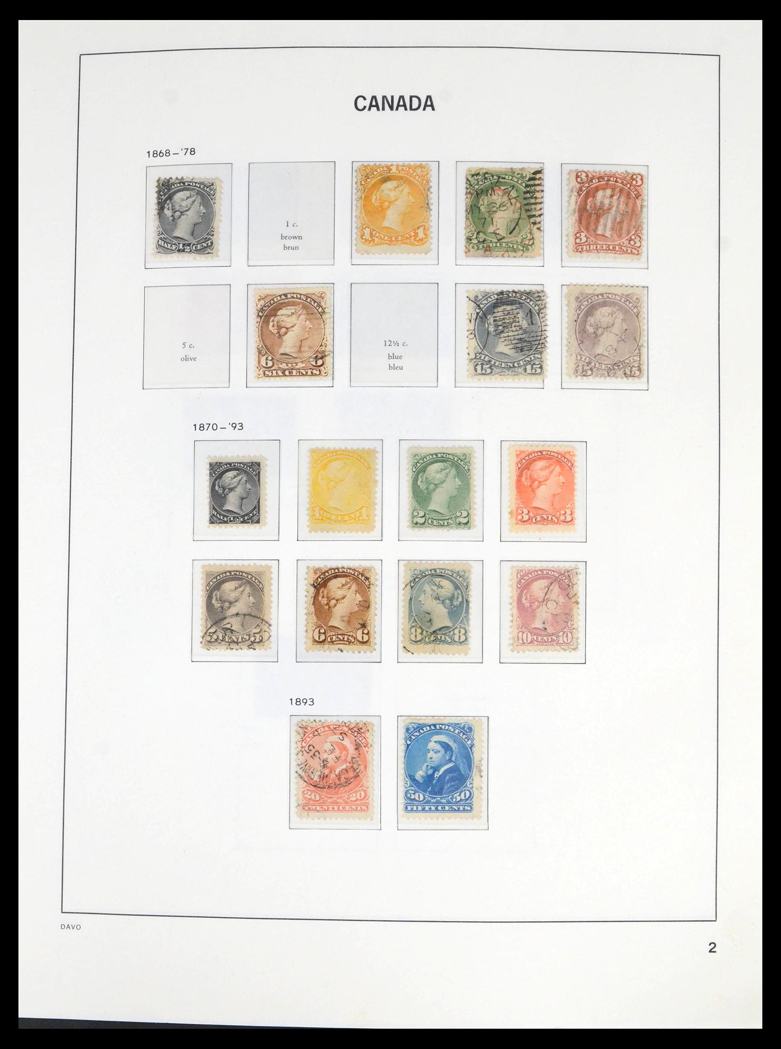 39688 0002 - Stamp collection 39688 Canada 1859-1997.