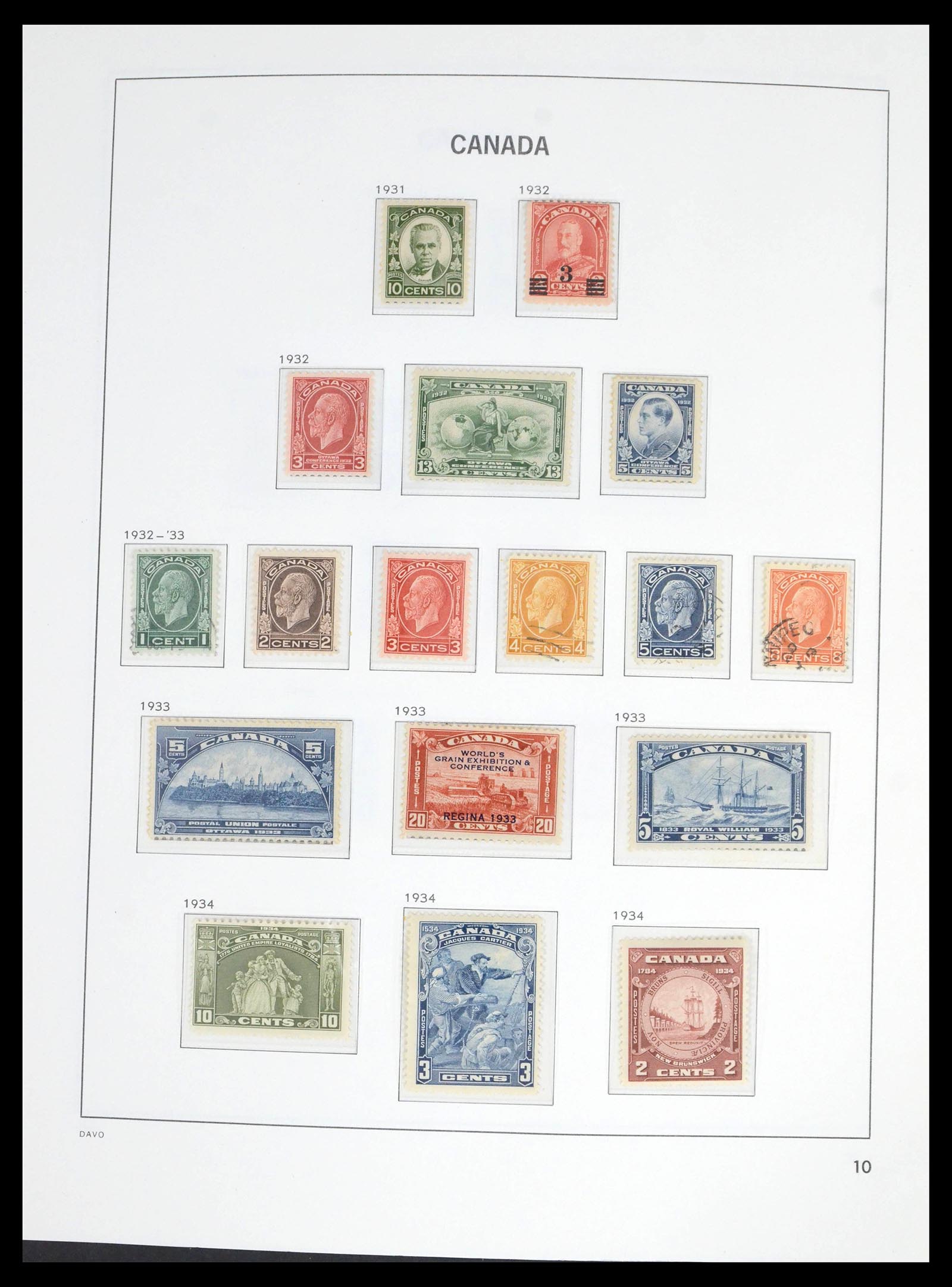 39688 0012 - Stamp collection 39688 Canada 1859-1997.